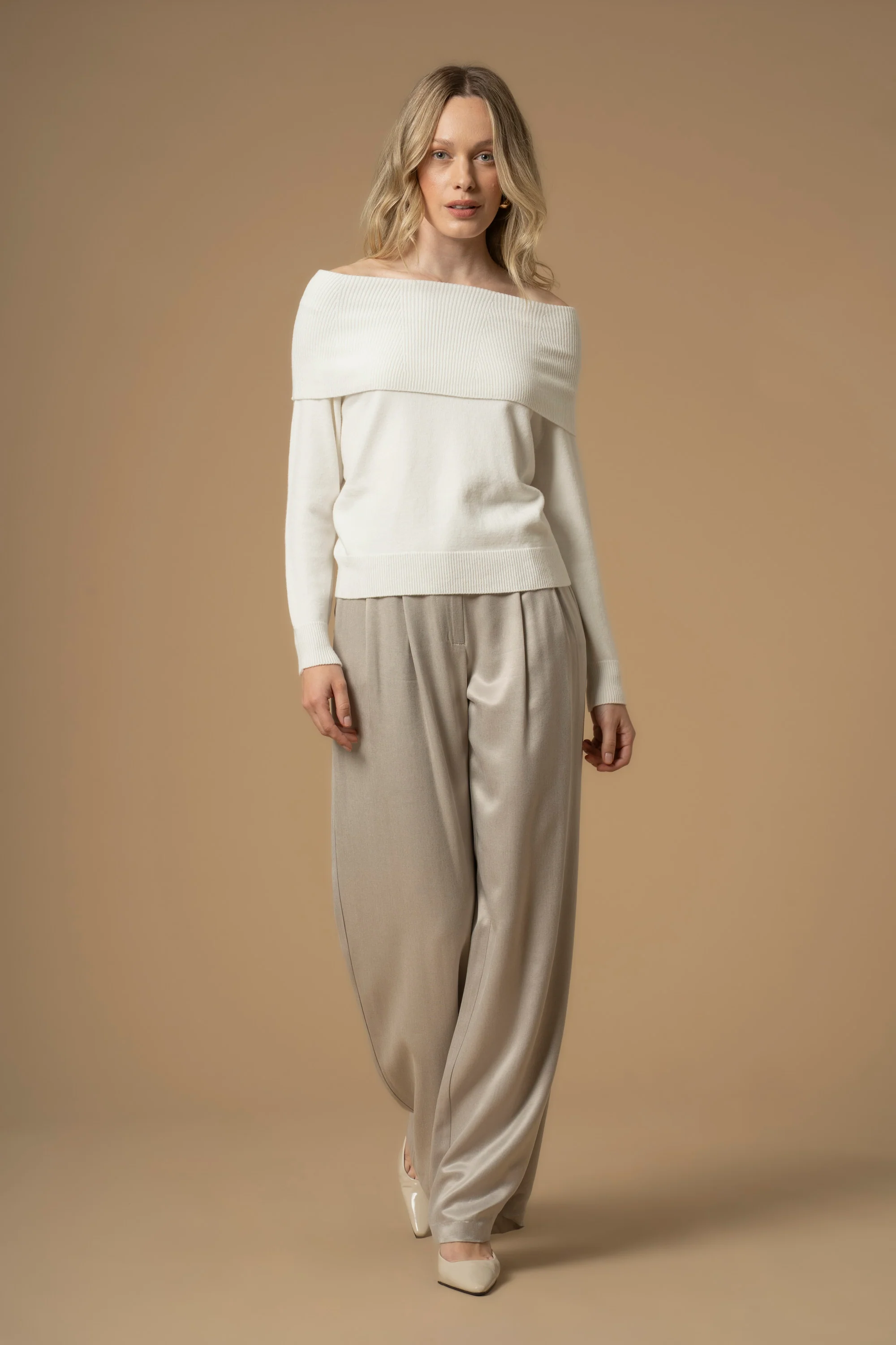 Maglia con collo doppio bardot - Maglia M/L Aviera - Image 2