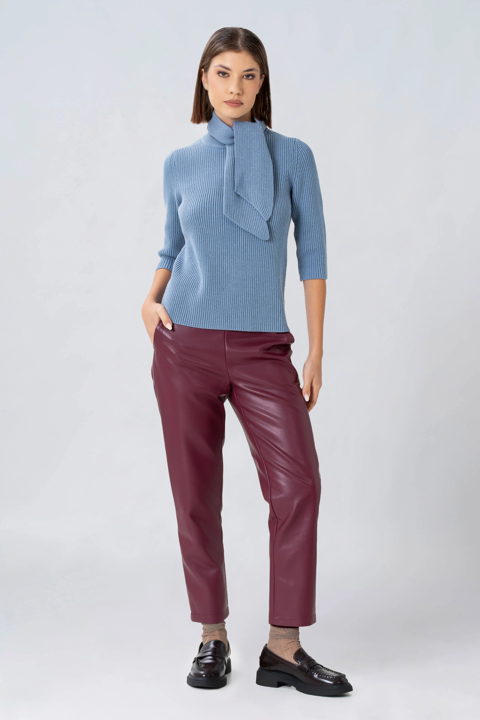 Maglia con collo a sciarpa - MAGLIA M/L NICOLAX - Image 6