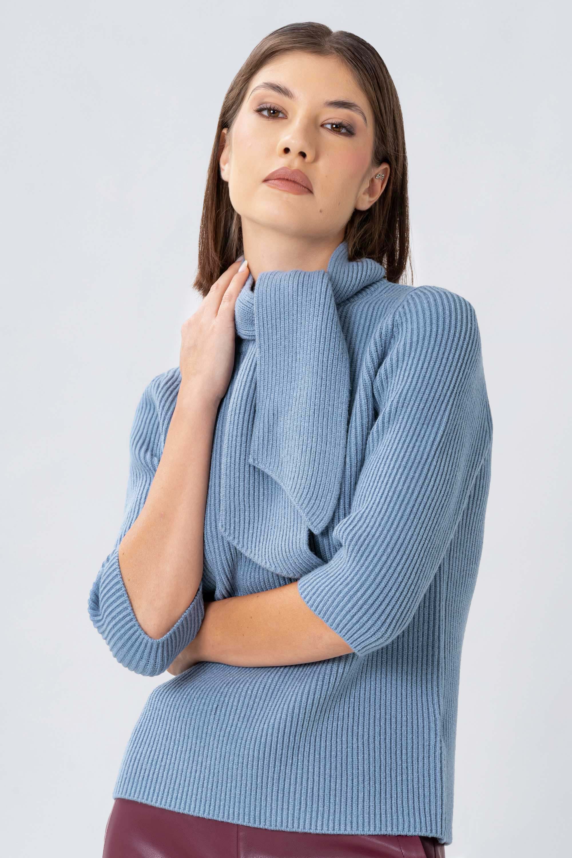 Maglia con collo a sciarpa - MAGLIA M/L NICOLAX - Image 7