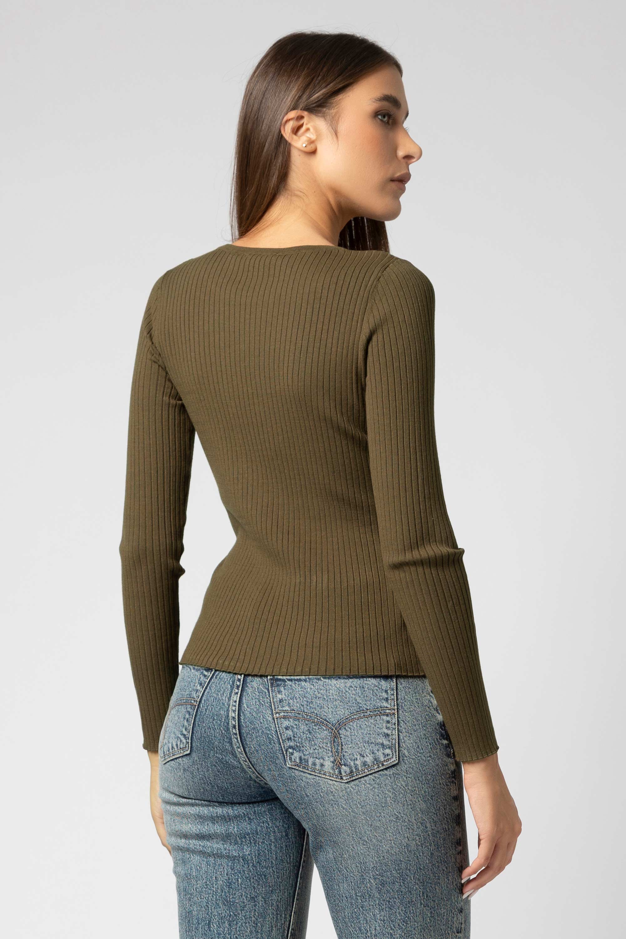 Maglia a costine con cintura - Maglia M/L KARIMAX - Image 4