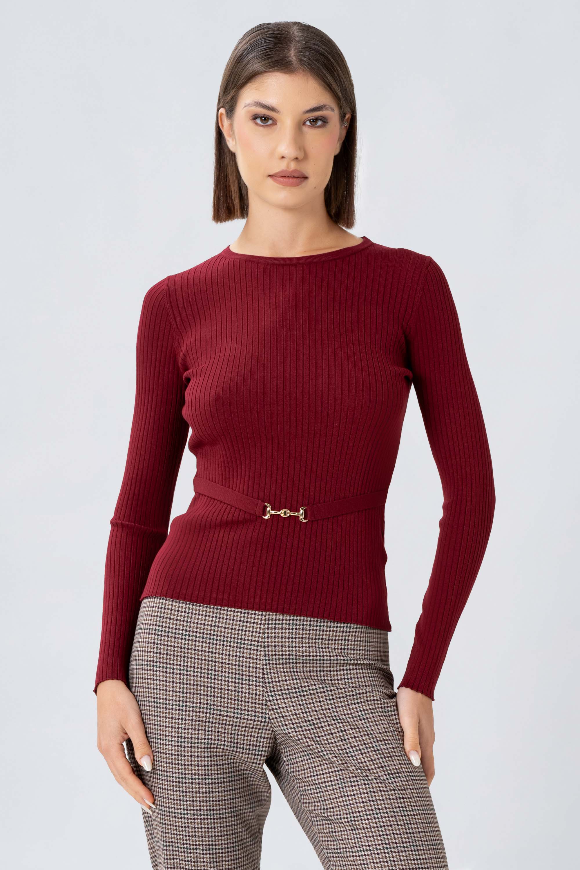 Maglia a costine con cintura - Maglia M/L KARIMAX - Image 5