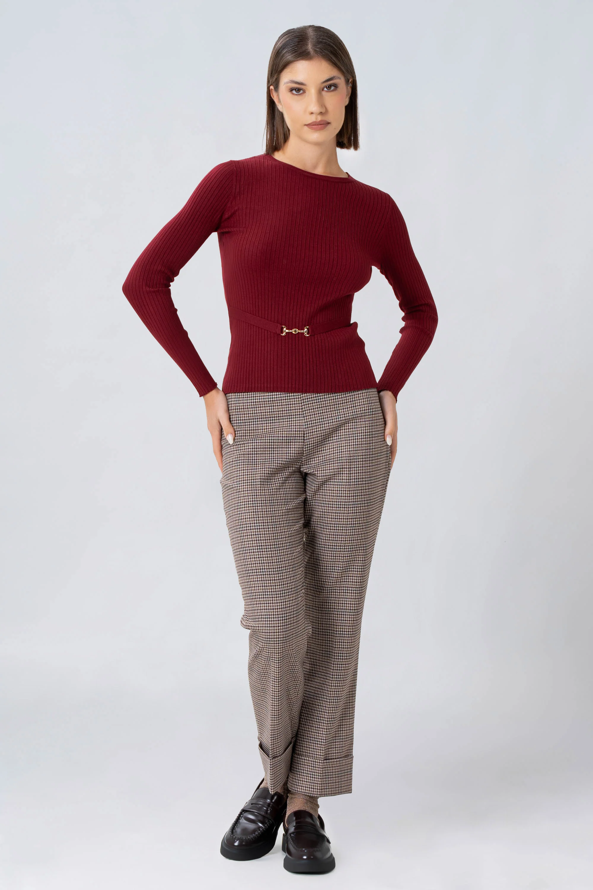 Maglia a costine con cintura - Maglia M/L KARIMAX - Image 6