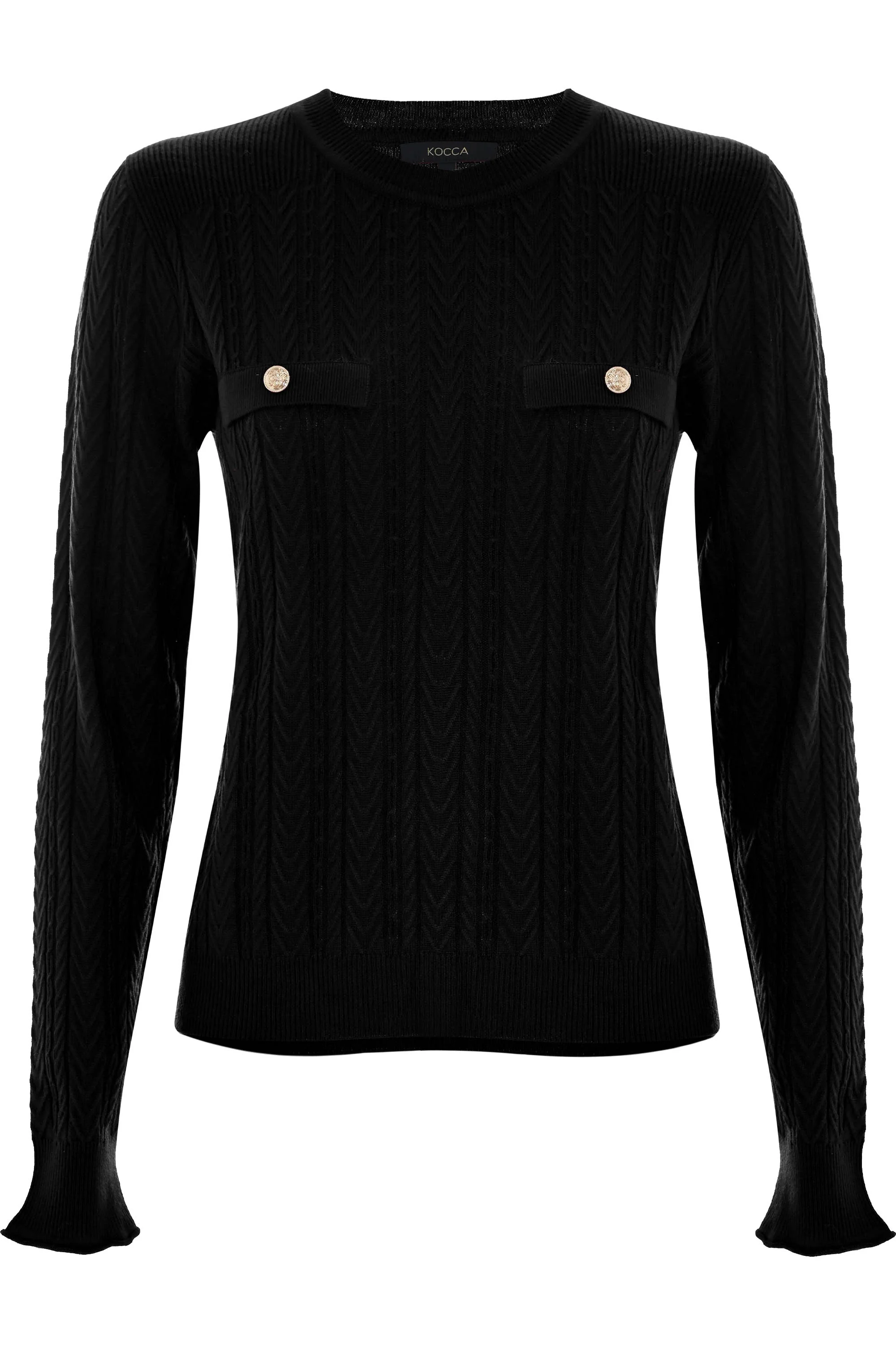 Maglia crop con fantasia a trecce - Maglia M/L Jude - Image 11