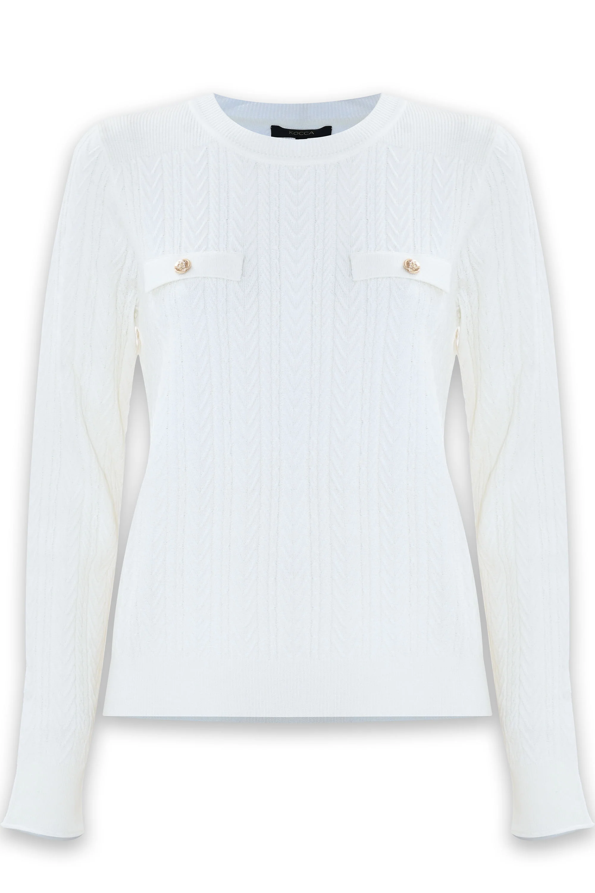 Maglia crop con fantasia a trecce - Maglia M/L Jude - Image 12