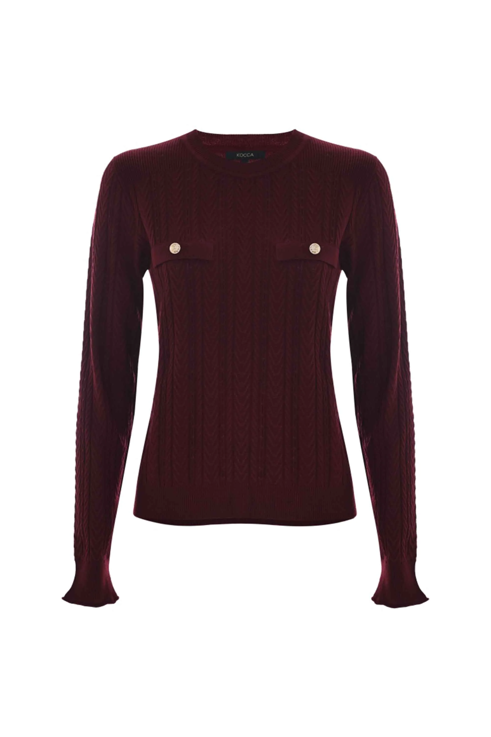 Maglia crop con fantasia a trecce - Maglia M/L Jude - Image 9