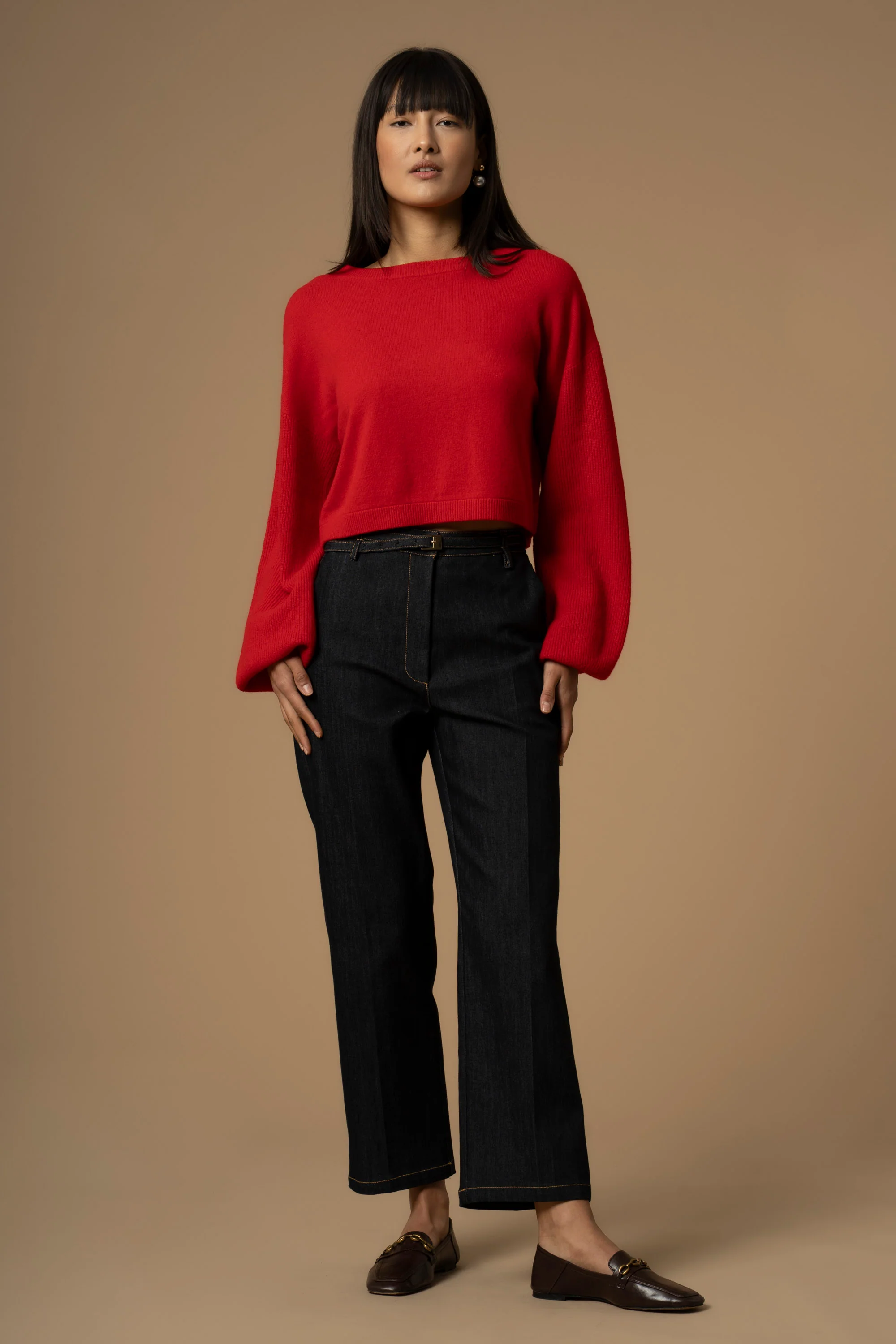 Maglia crop in lana e cachemire - Maglia M/L Ane - Image 2