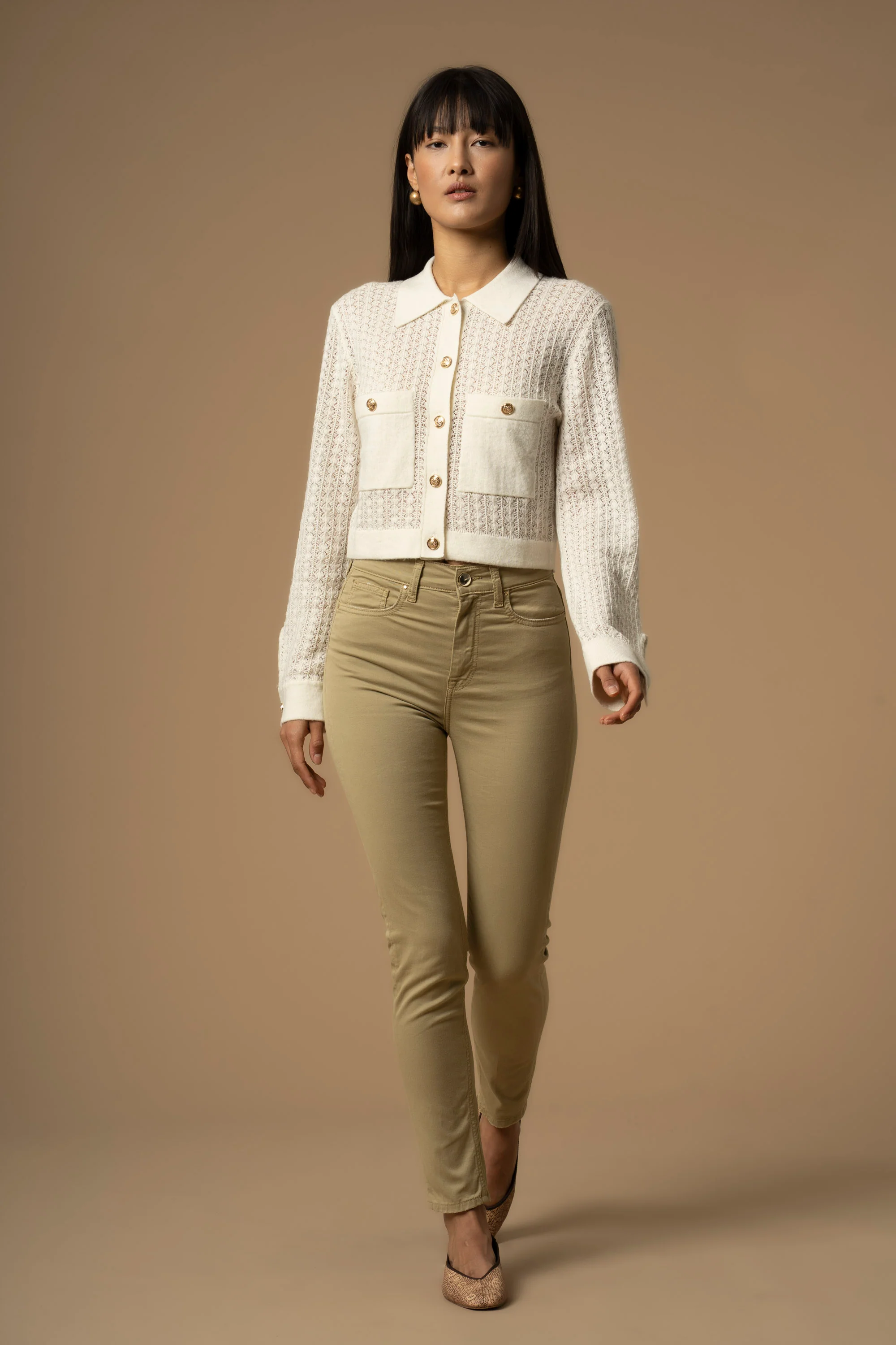 Maglia crop traforata - Maglia M/L Camilo - Image 2
