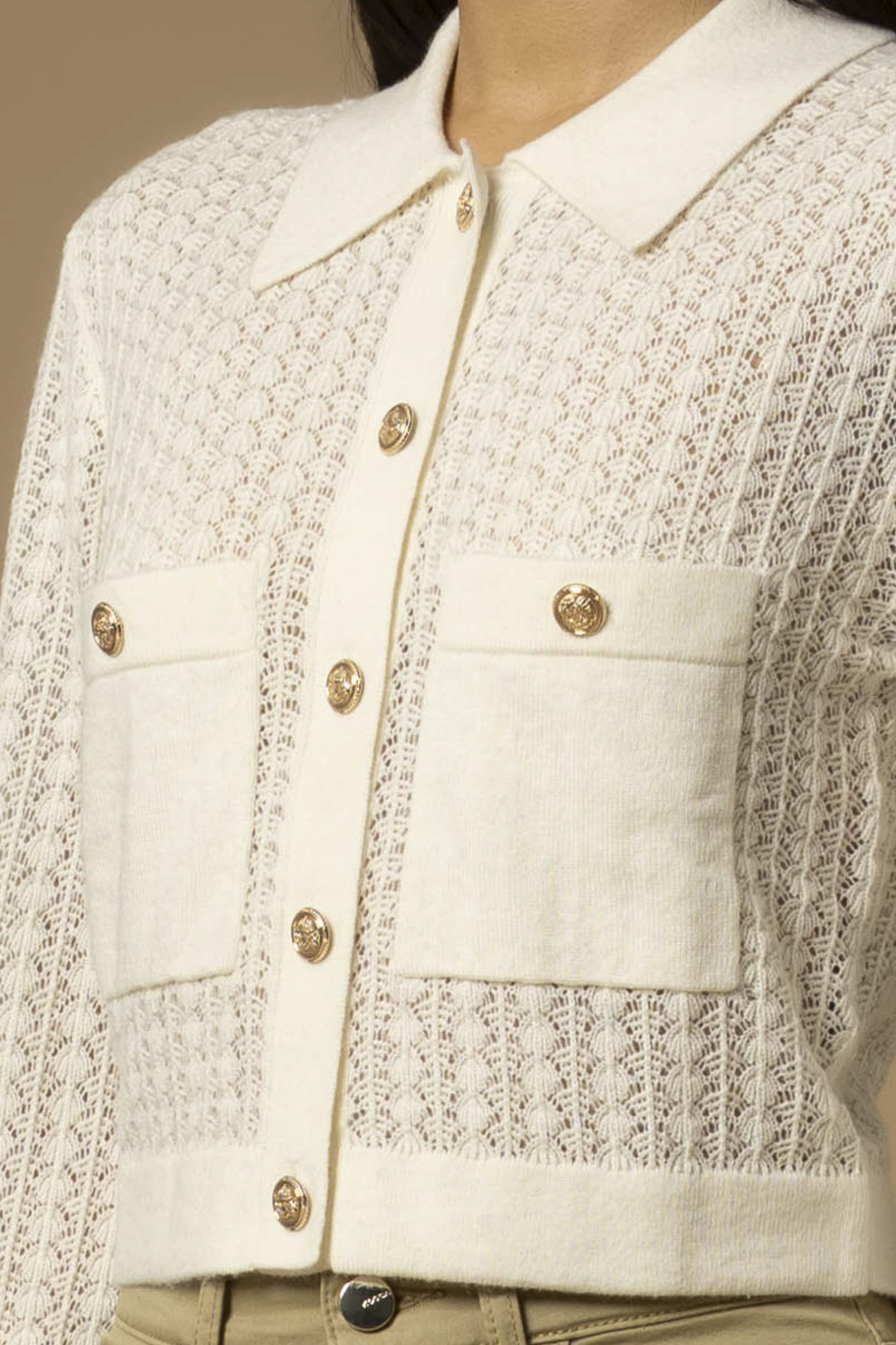 Maglia crop traforata - Maglia M/L Camilo - Image 3