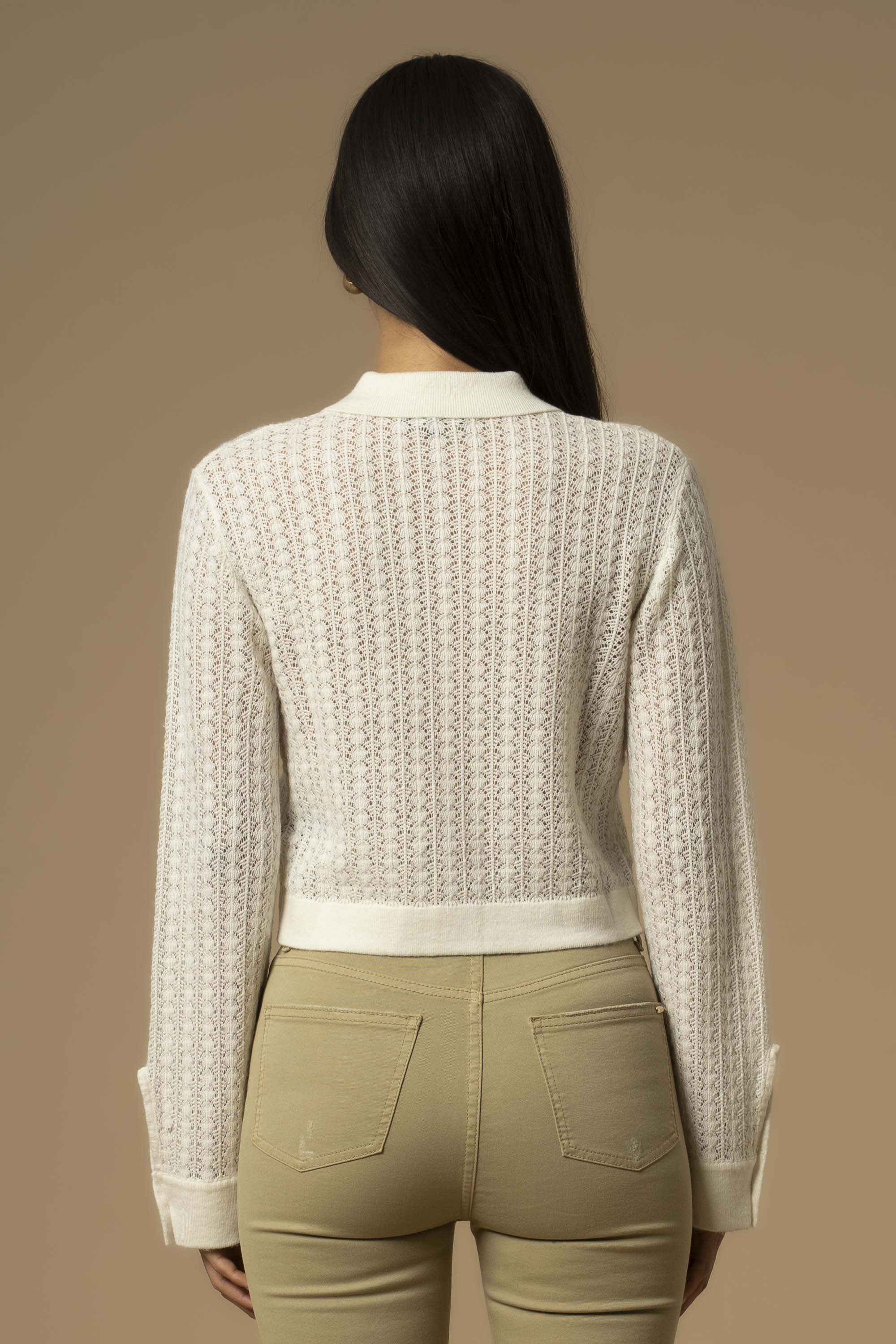 Maglia crop traforata - Maglia M/L Camilo - Image 4
