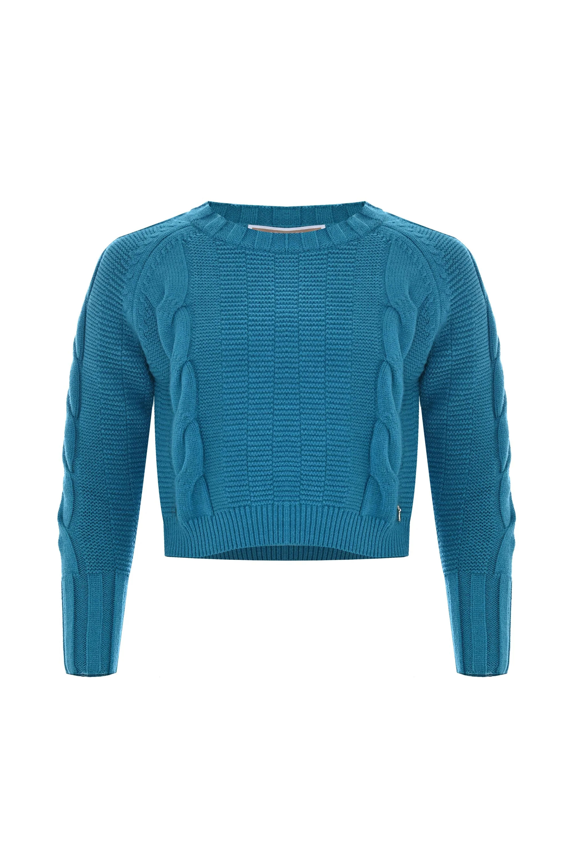 Maglia cropped con lavorazione a trecce - MAGLIA M/L AURAS