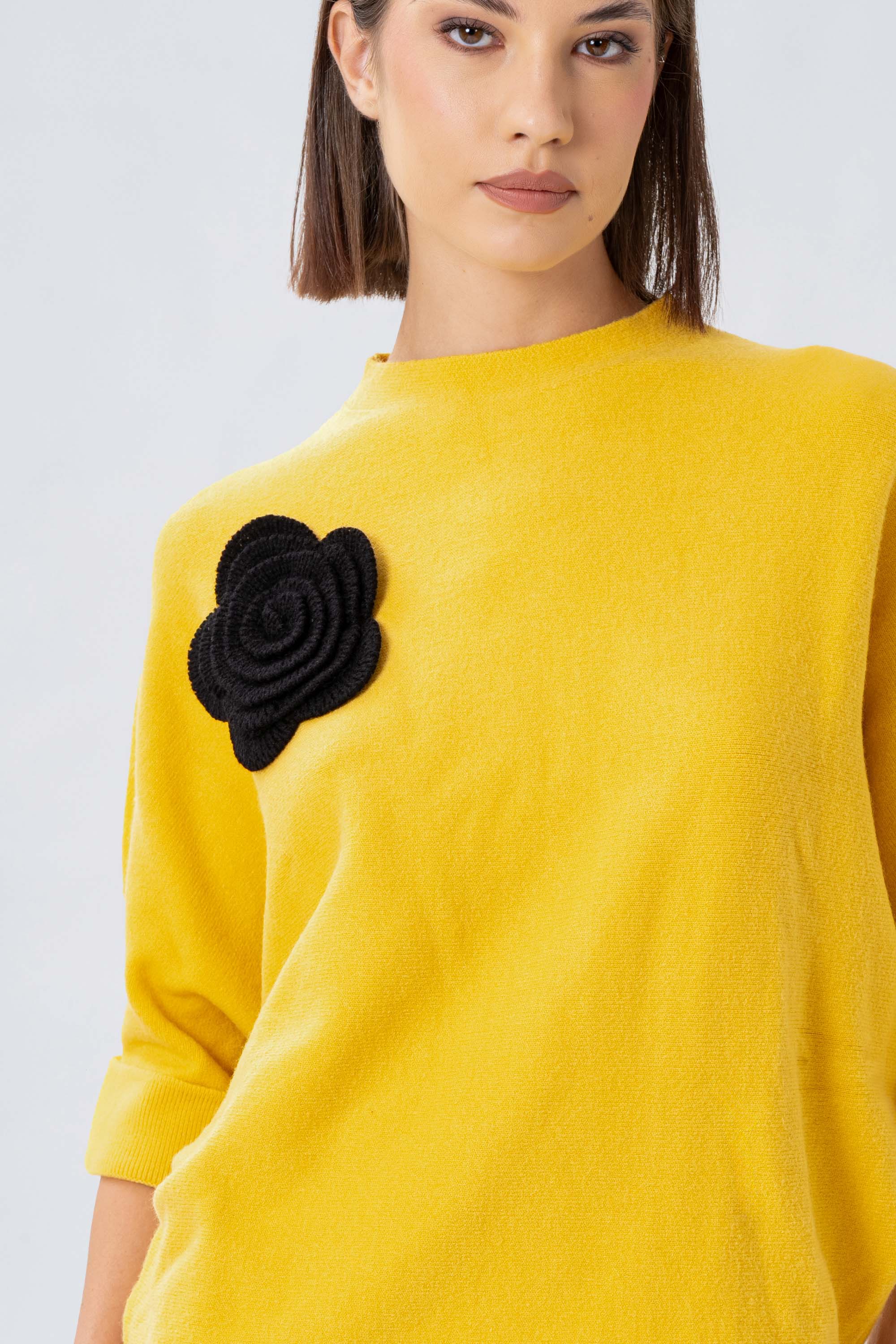 Maglia con decorazione floreale - MAGLIA M/L HALPINAX - Image 3