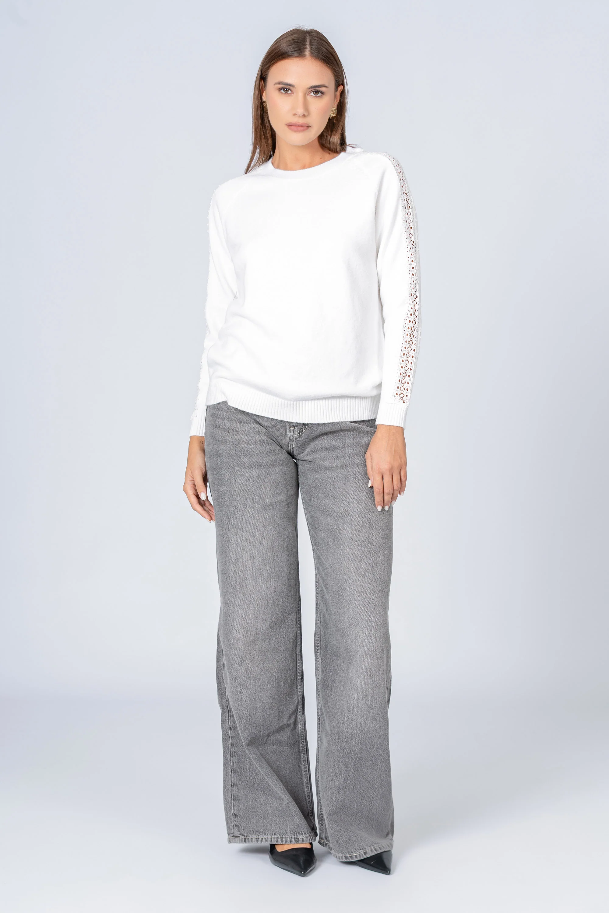 Maglia con dettagli traforati - MAGLIA M/L EUFRASIAX - Image 2
