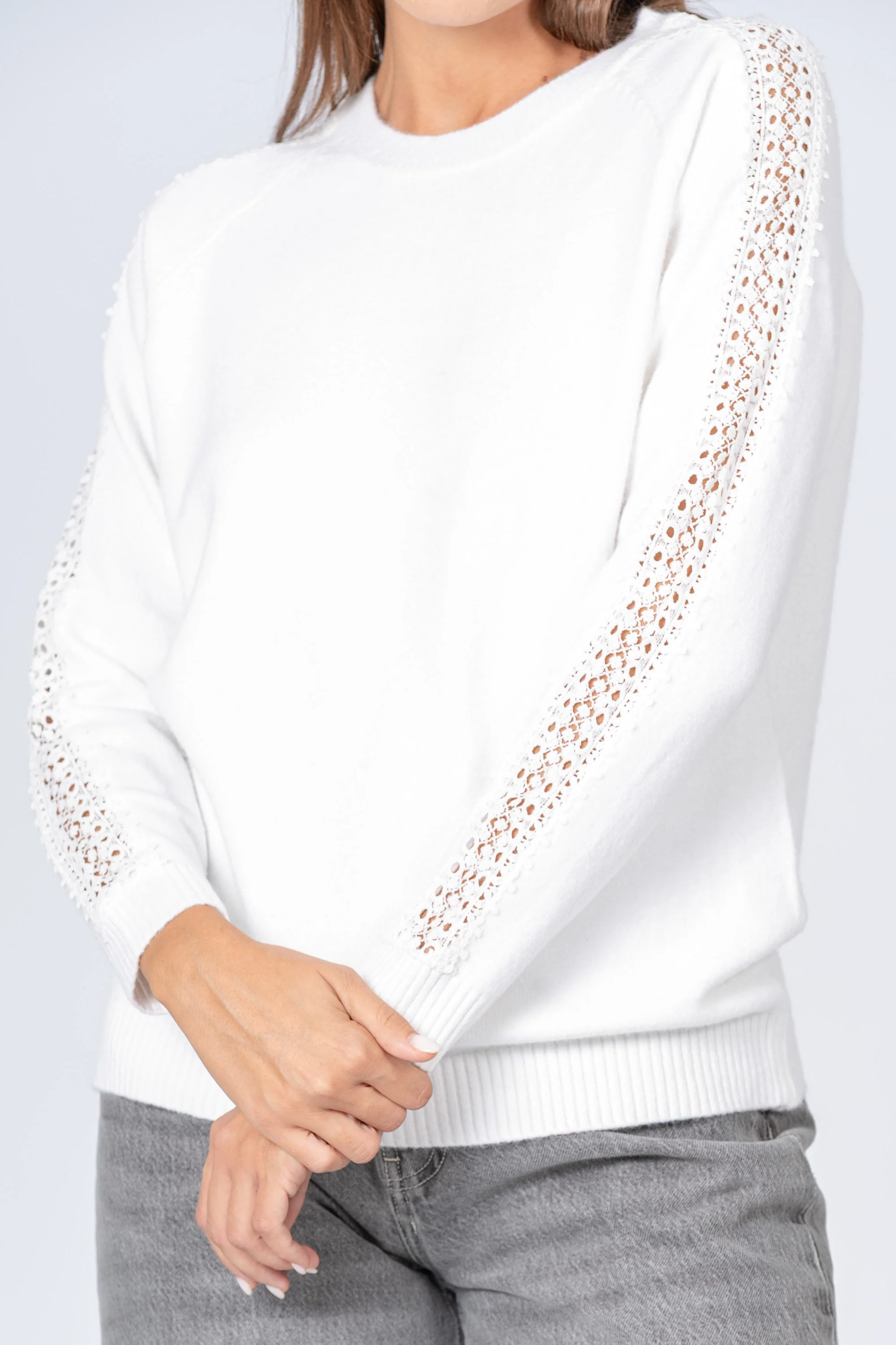 Maglia con dettagli traforati - MAGLIA M/L EUFRASIAX - Image 3