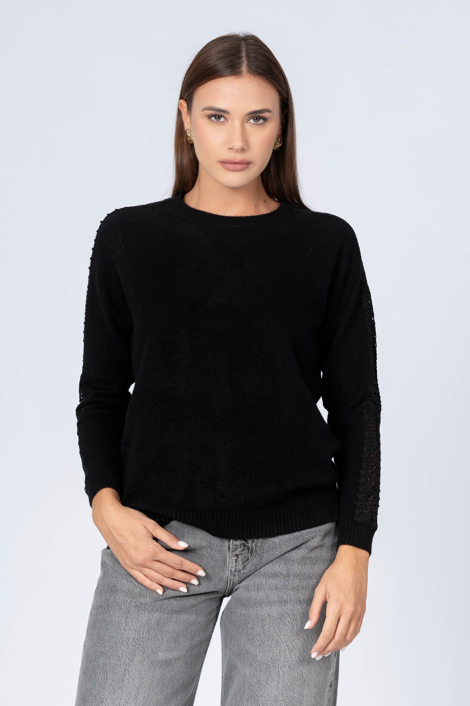 Maglia con dettagli traforati - MAGLIA M/L EUFRASIAX - Image 5