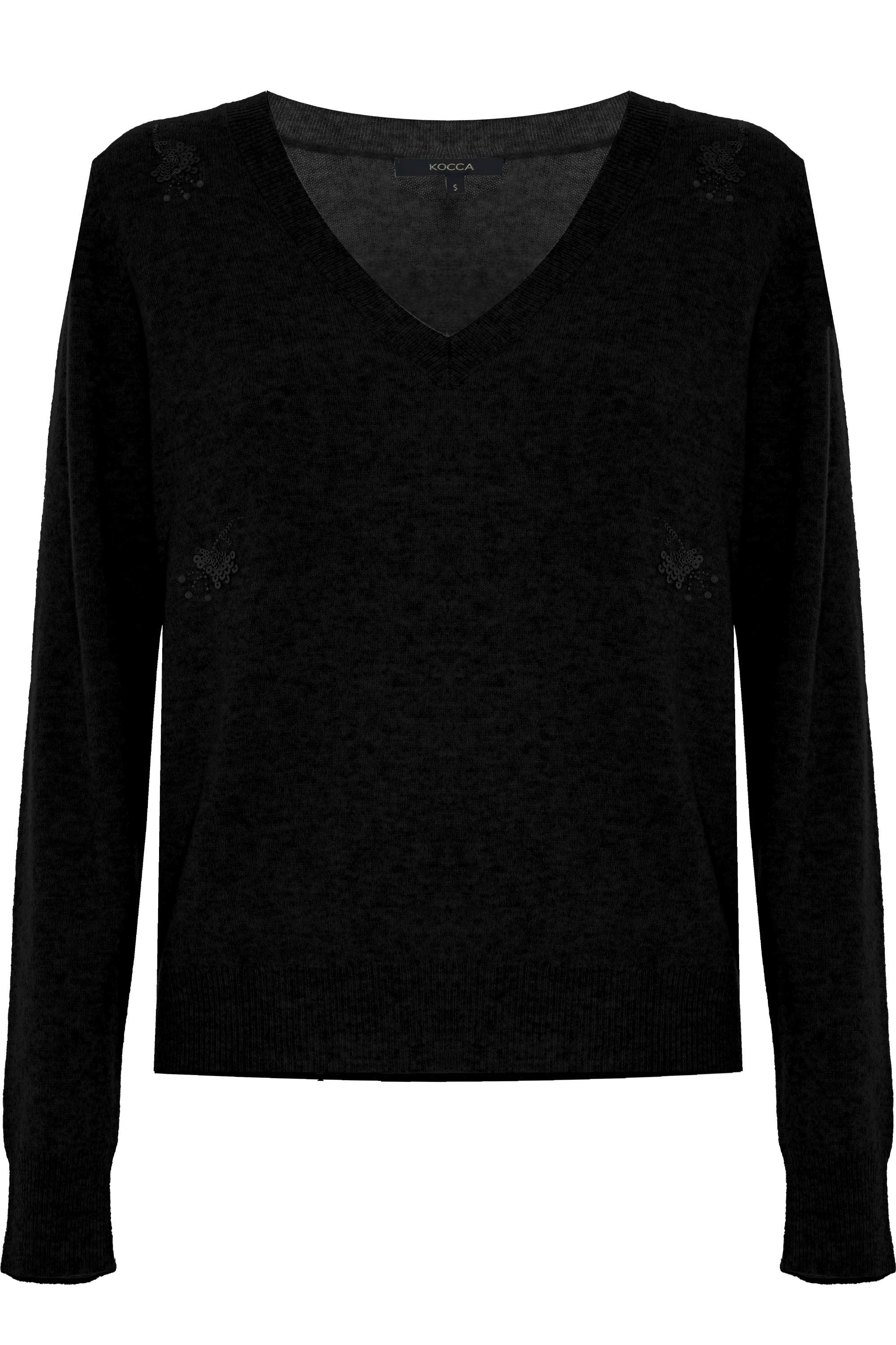 Maglia con dettaglio in strass e perle - Maglia M/L Bernabe - Image 6