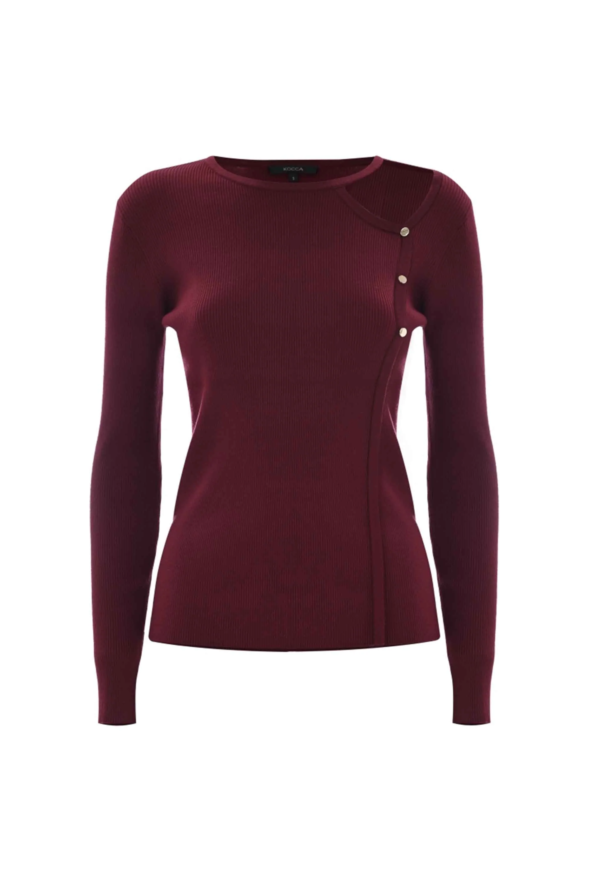 Maglia effetto cut-out con bottoni dorati - Maglia M/L Bredele - Image 10