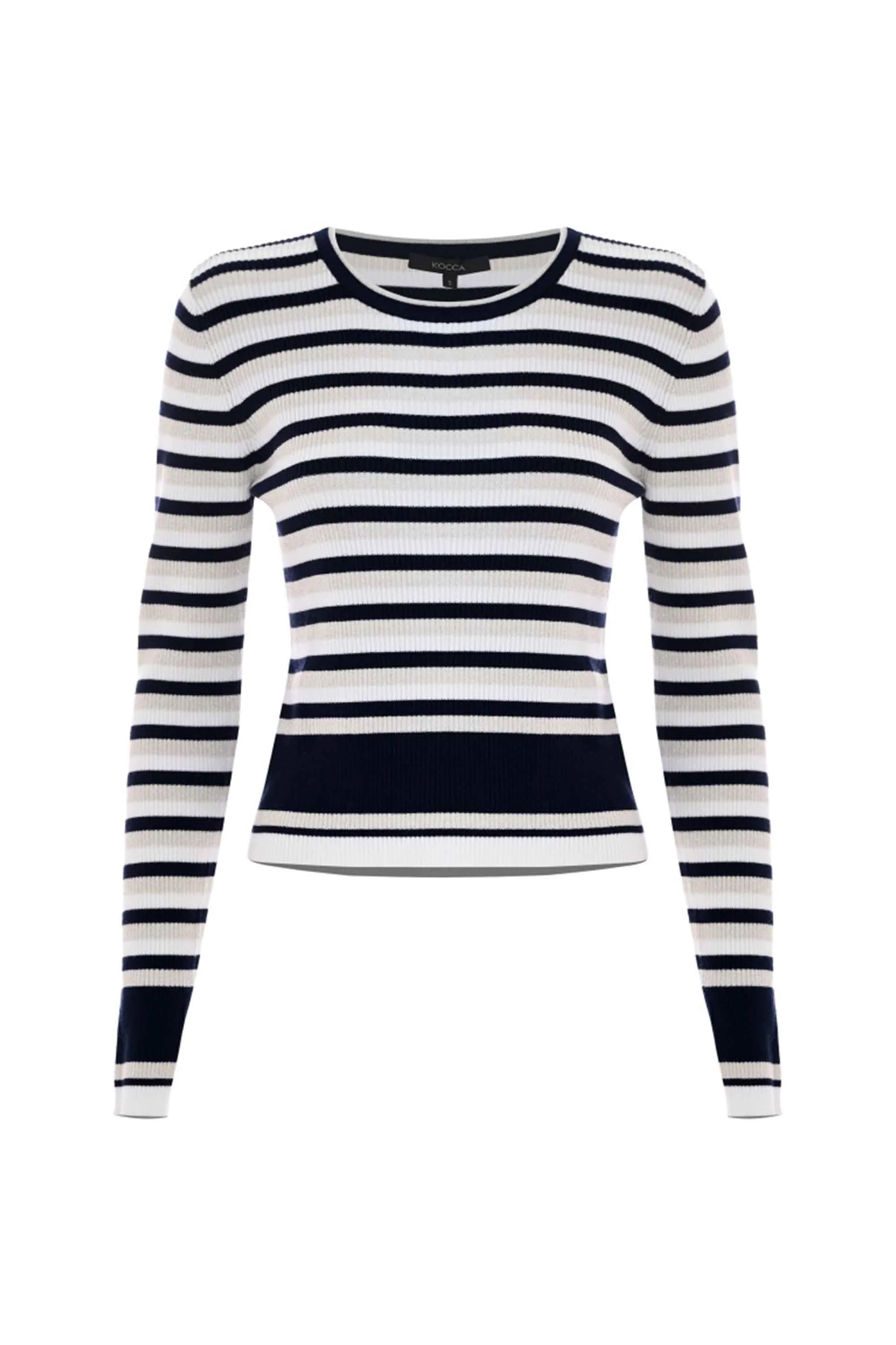 Maglia girocollo fantasia a righe - Maglia M/L Marianne - Image 5