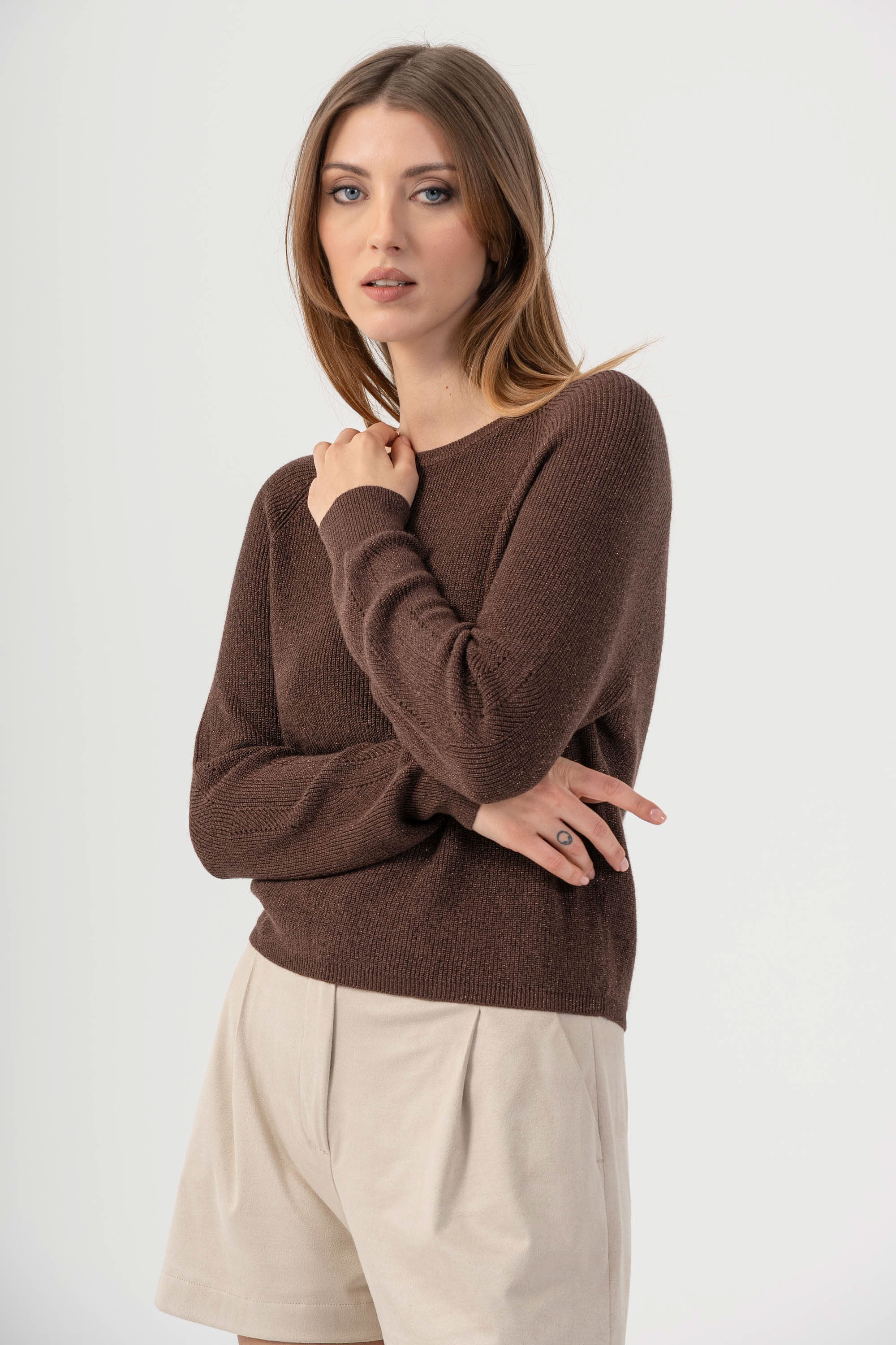 Maglia girocollo in lurex - MAGLIA M/L ARCHIBALDOX - Image 3