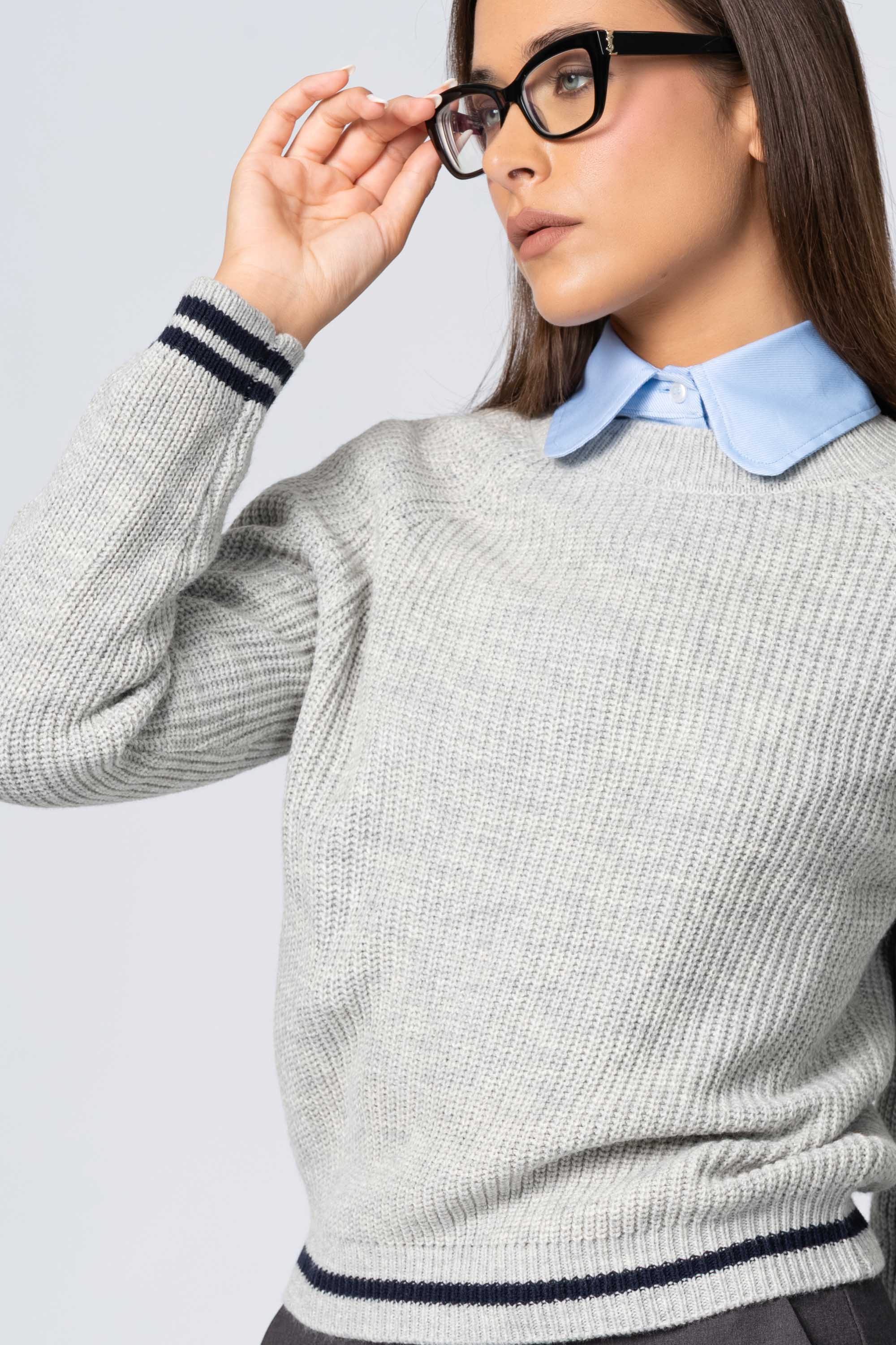 Maglia girocollo con profili a contrasto - Maglia M/L RAIDEX - Image 3