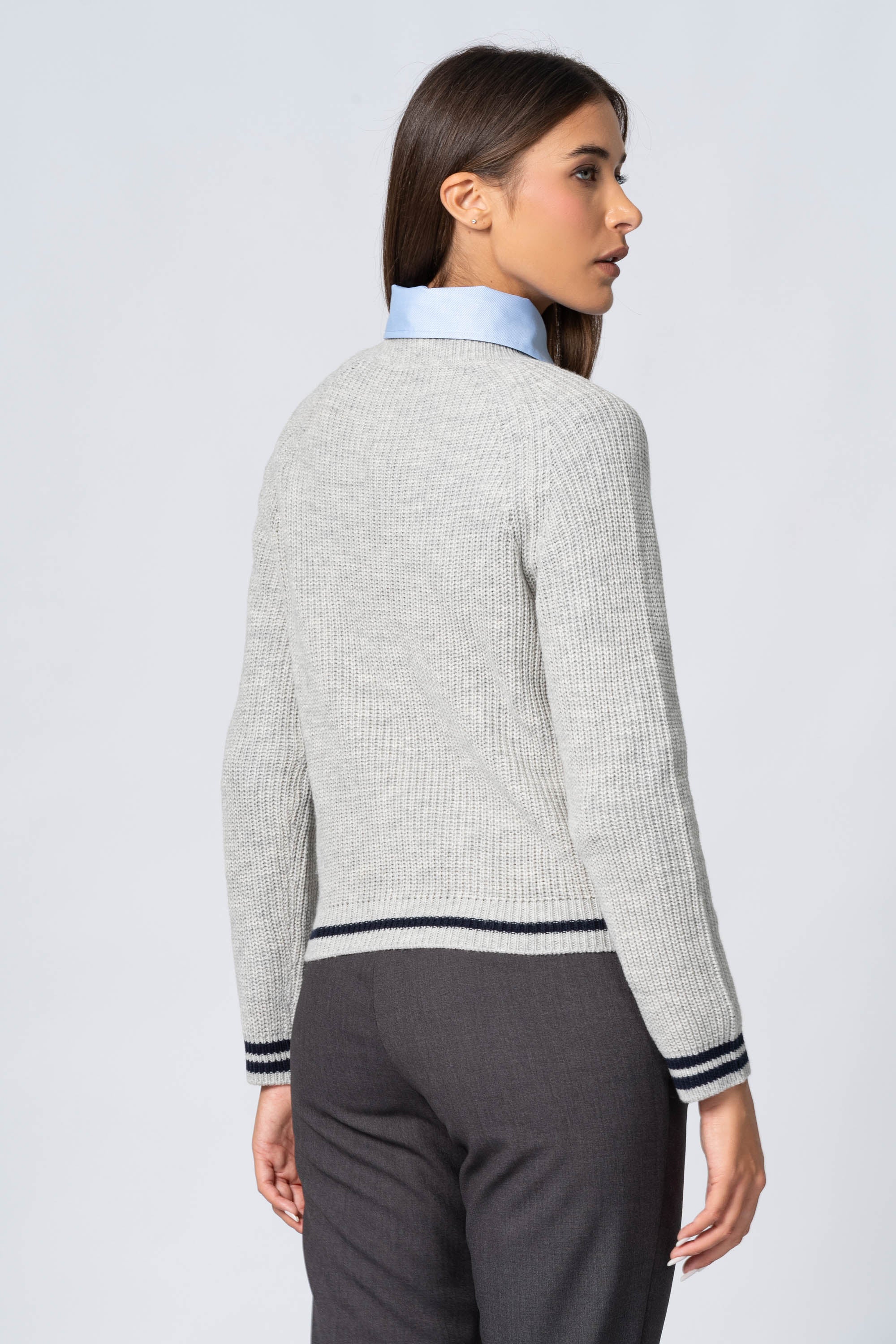 Maglia girocollo con profili a contrasto - Maglia M/L RAIDEX - Image 4