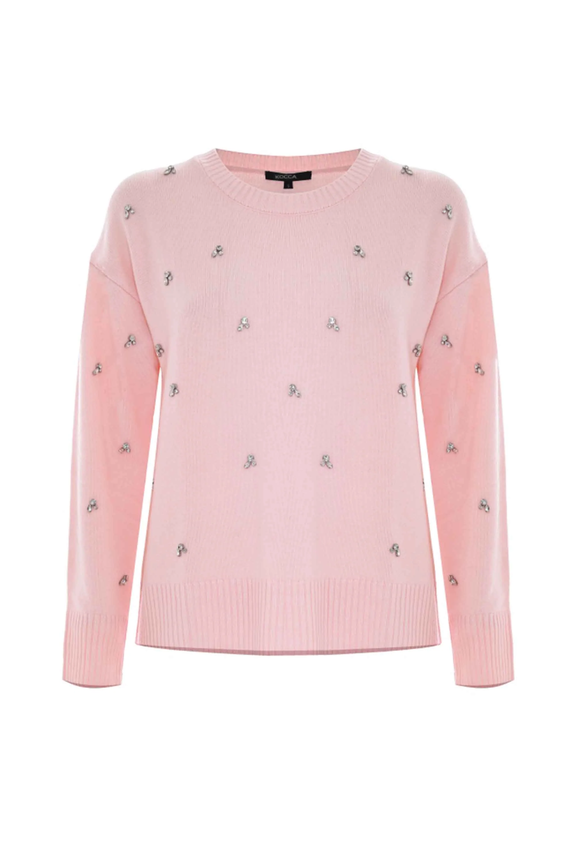 Maglia girocollo con ricami in pietre - Maglia M/L Marielina - Image 10