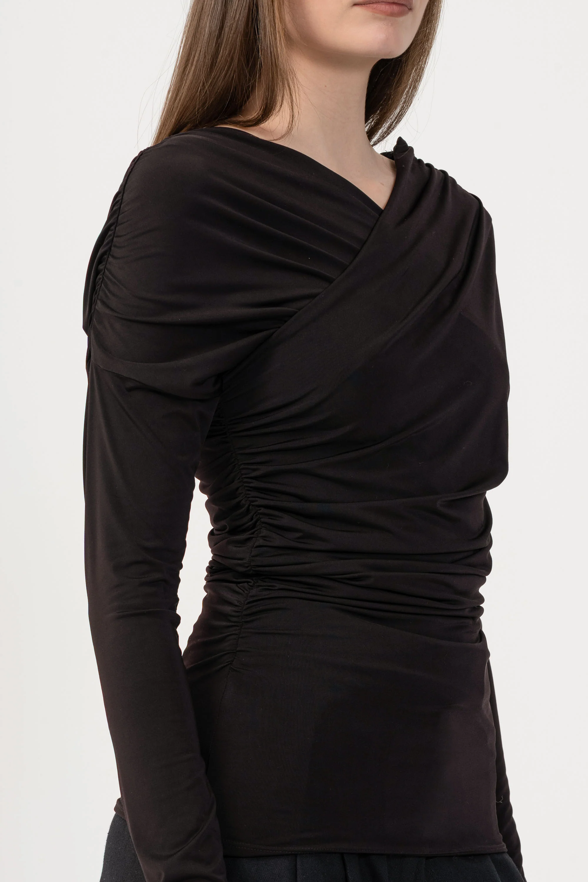 Maglia a maniche lunghe con drappeggi - T-SHIRT M/L ARRYCCIAX - Image 3