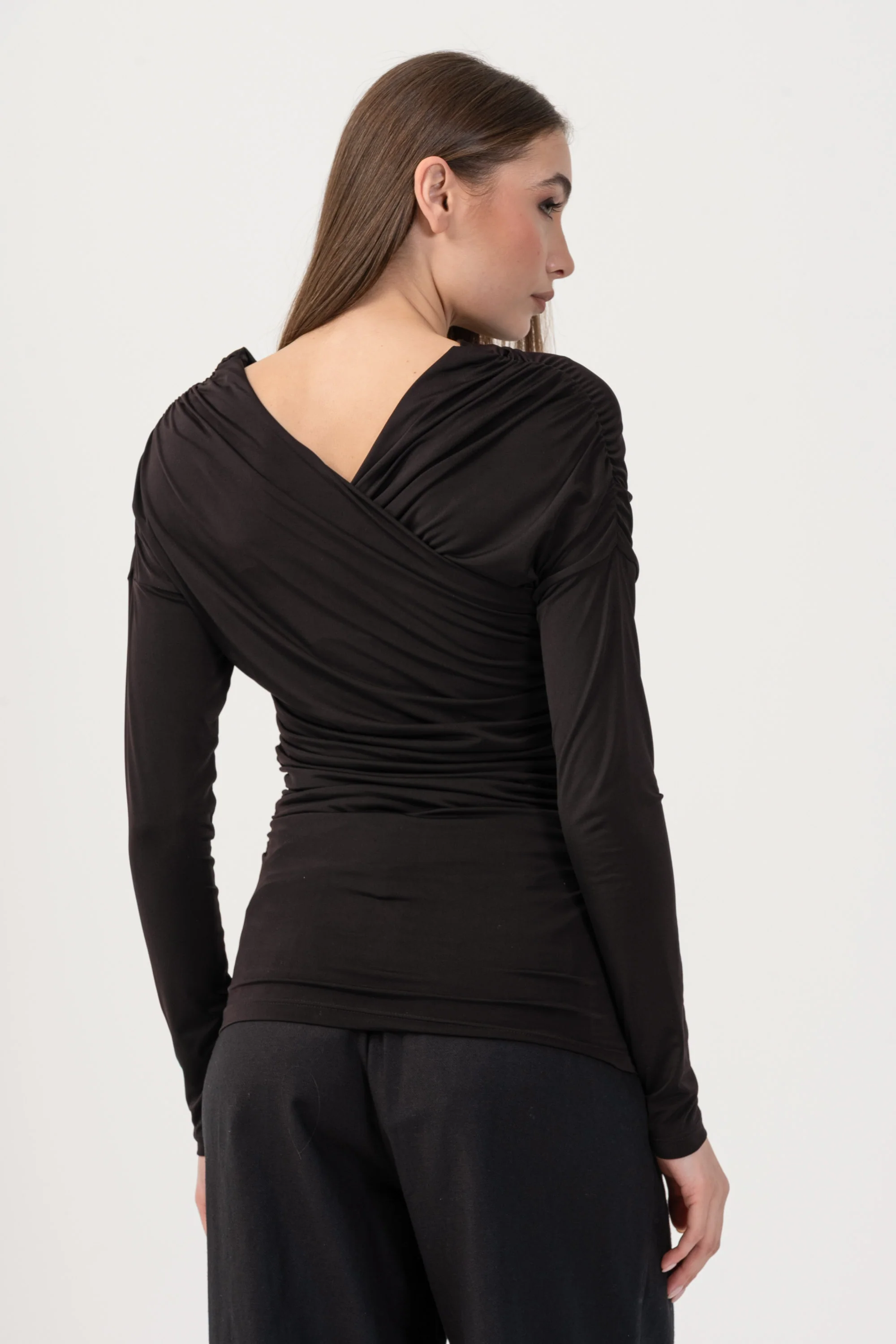 Maglia a maniche lunghe con drappeggi - T-SHIRT M/L ARRYCCIAX - Image 4