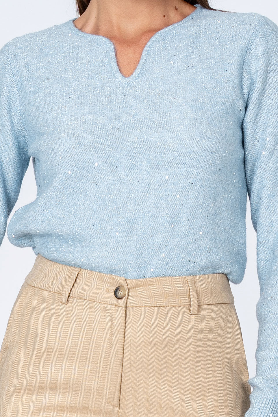 Maglia con micro strass - MAGLIA M/L ESTELLAX - Image 3