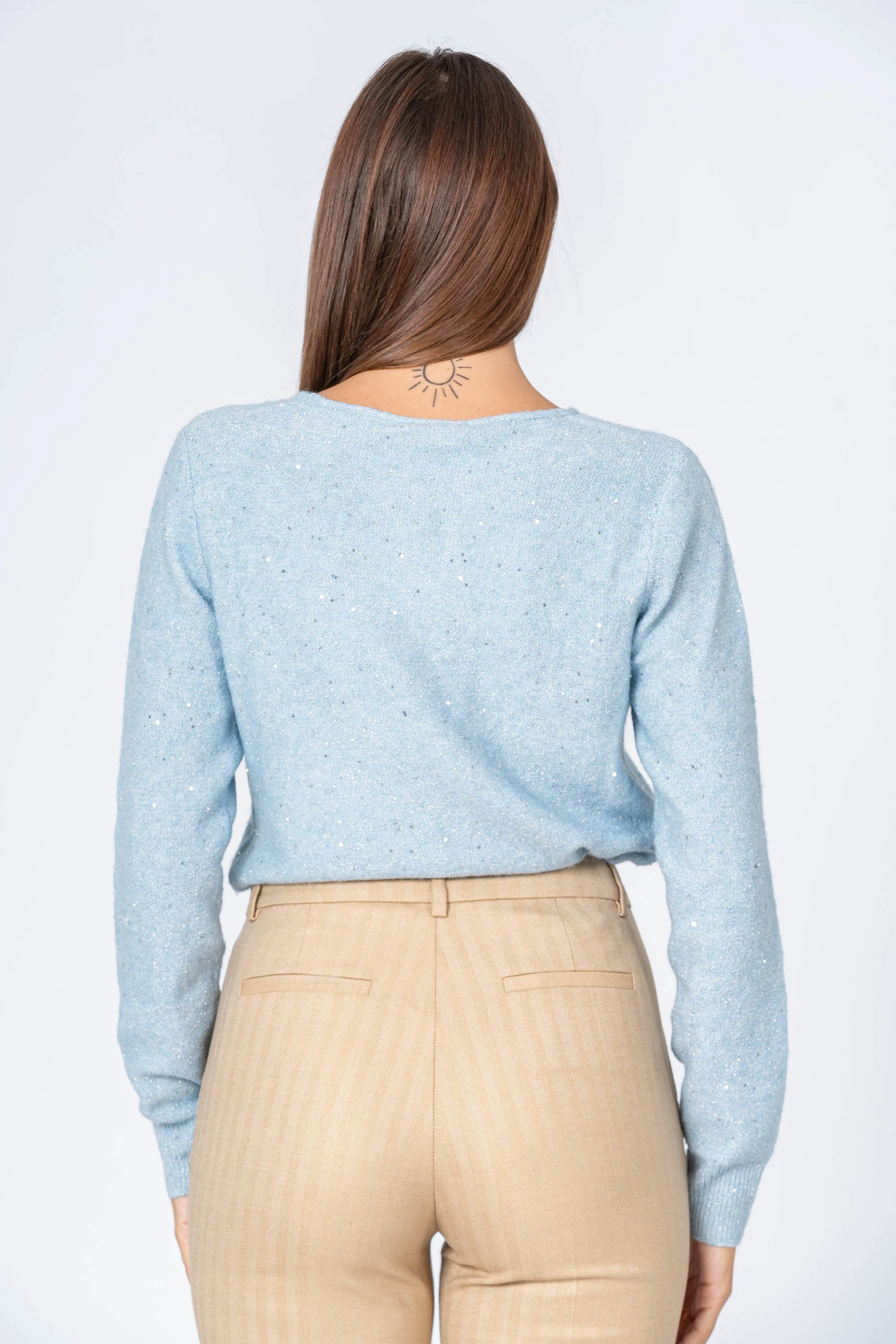 Maglia con micro strass - MAGLIA M/L ESTELLAX - Image 4