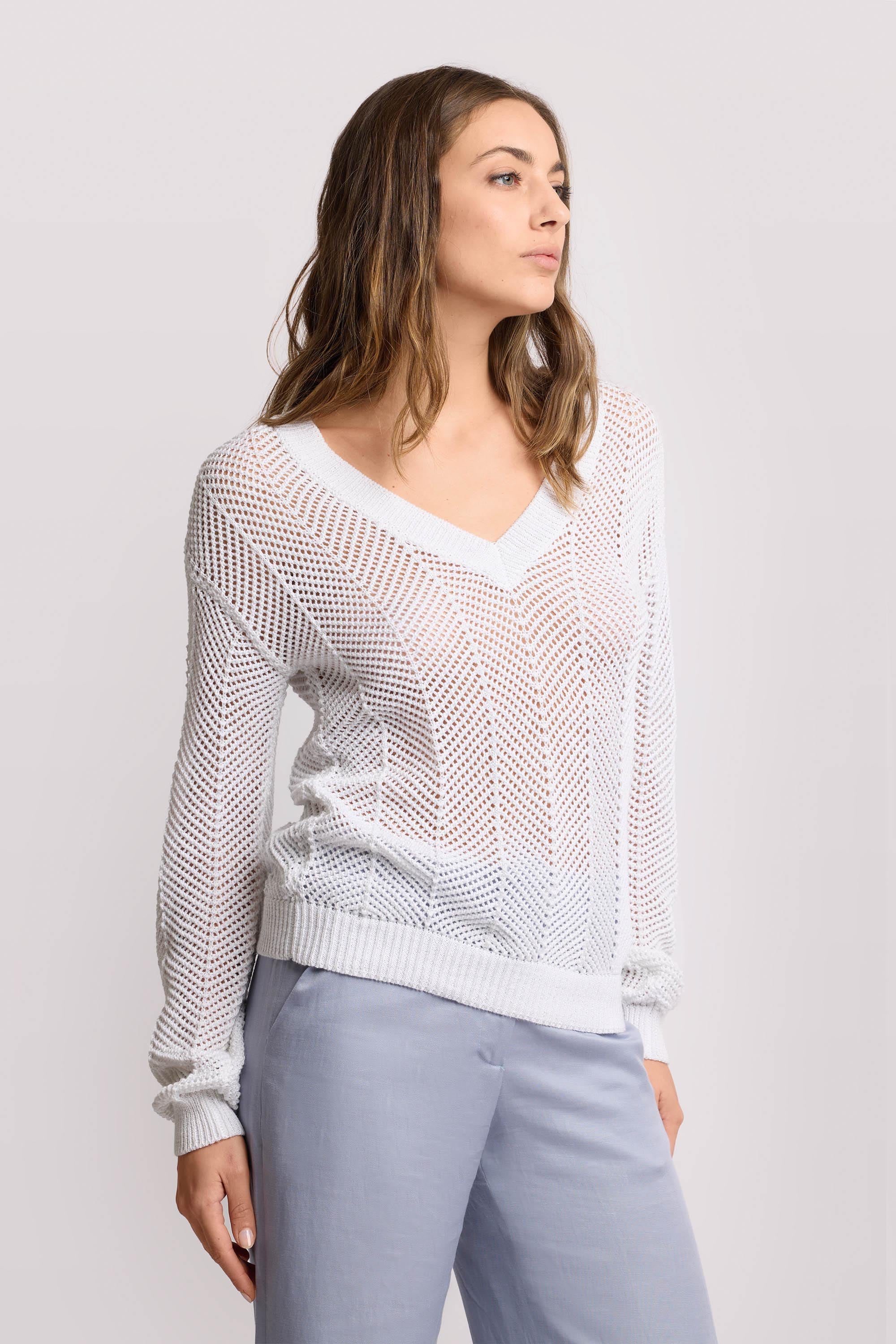 Maglia con motivi geometrici - MAGLIA M/L MARUTA - Image 4