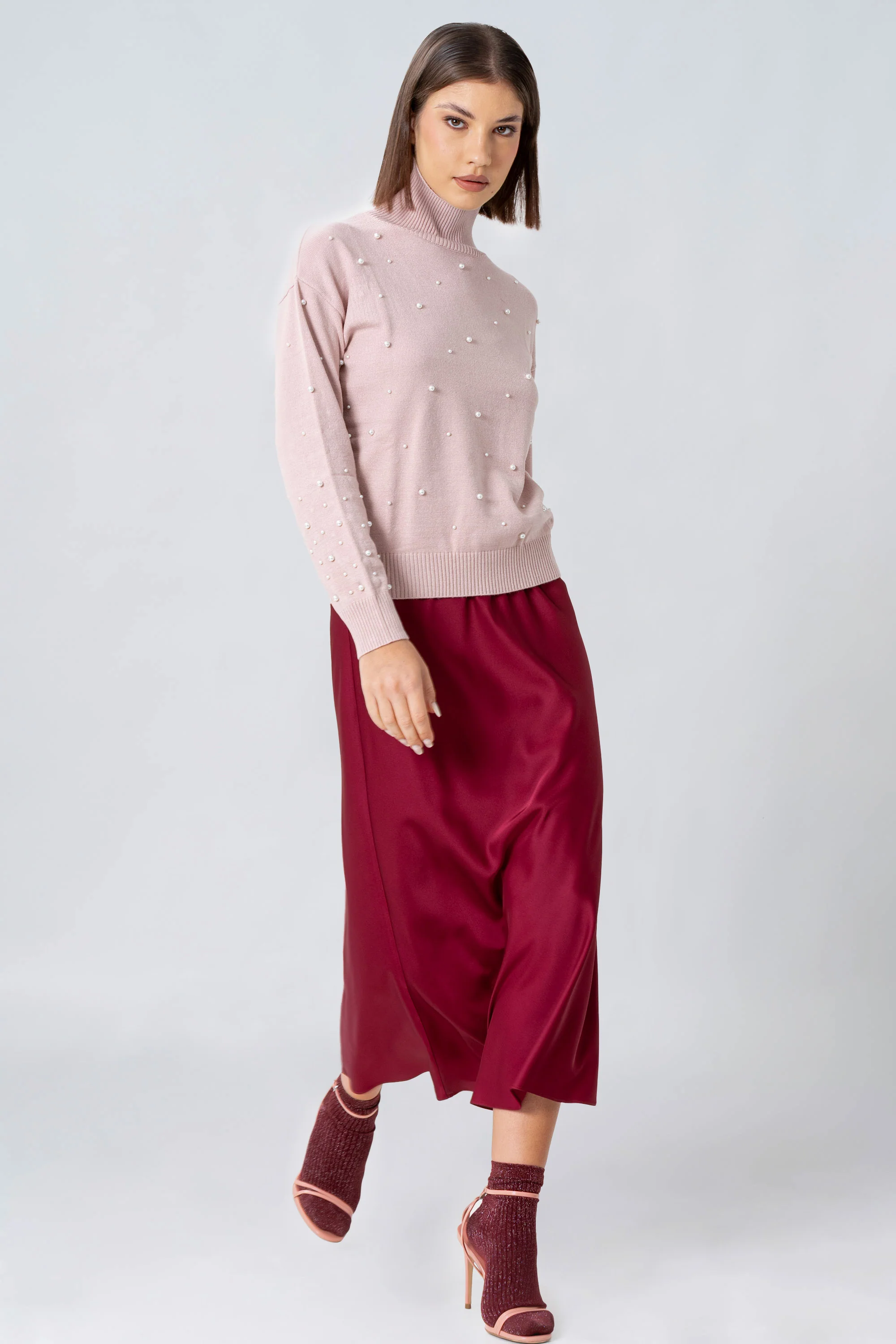 Maglia con perle applicate - MAGLIA M/L MABELLAX - Image 2