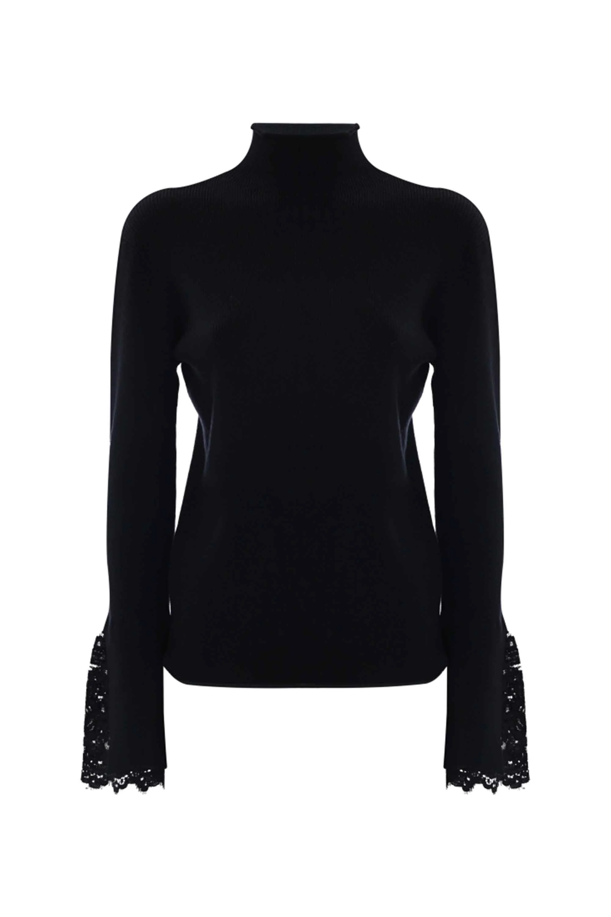 Maglia con polsini in pizzo - Maglia M/L Clarenna - Image 10