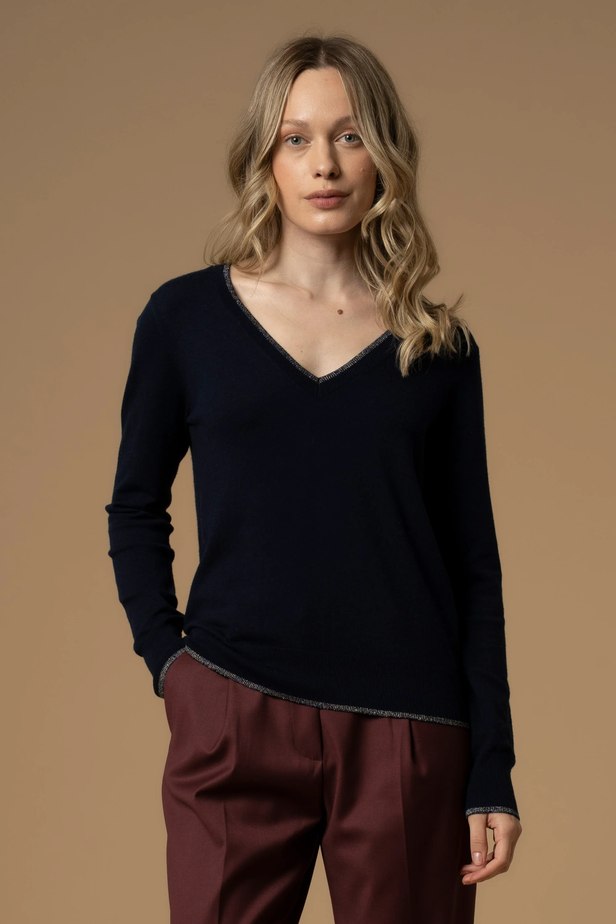 Maglia con profili in strass - Maglia M/L Christophe