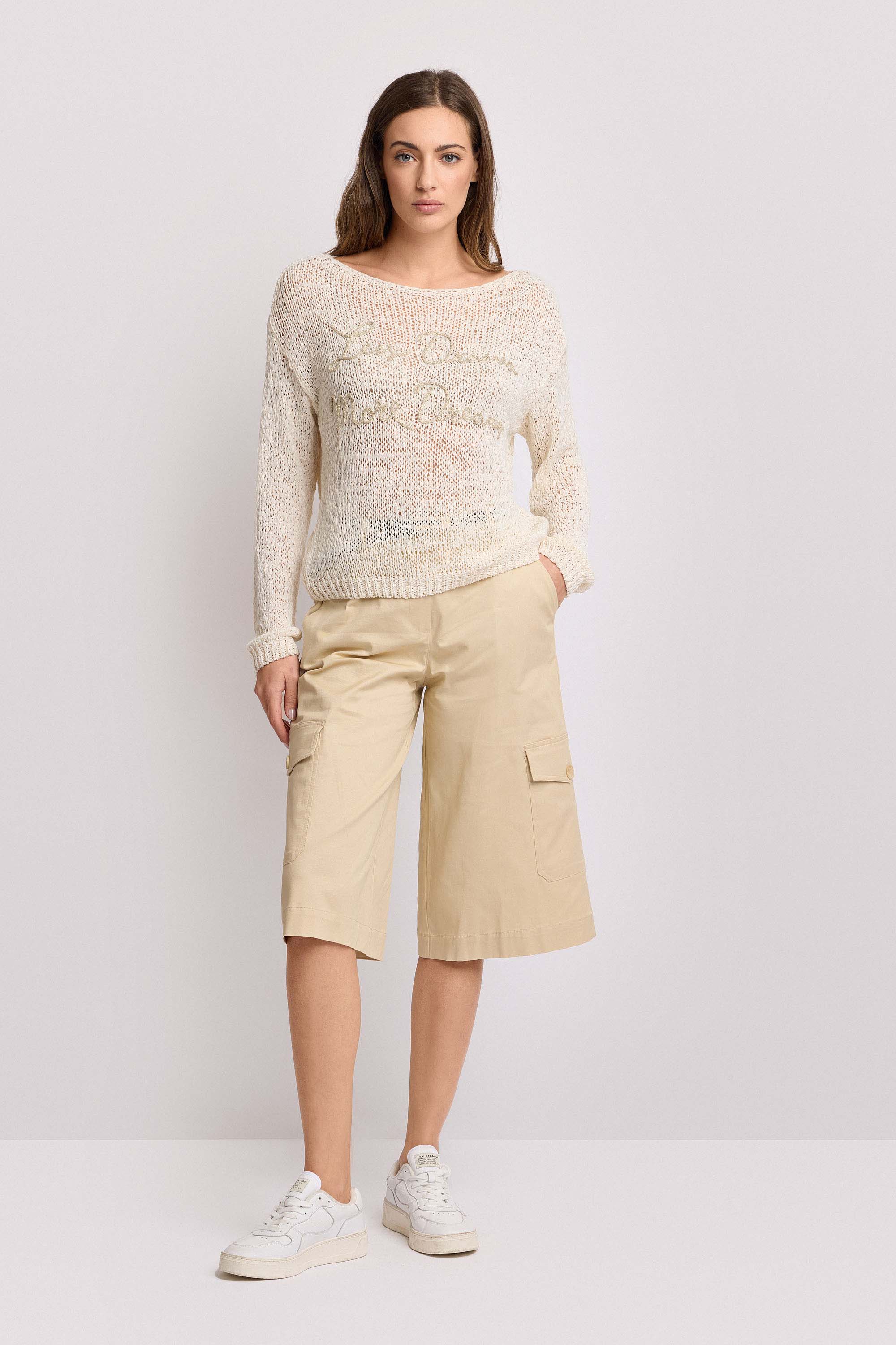 Maglia con ricamo lettering - Maglia M/L HALERAMY - Image 2