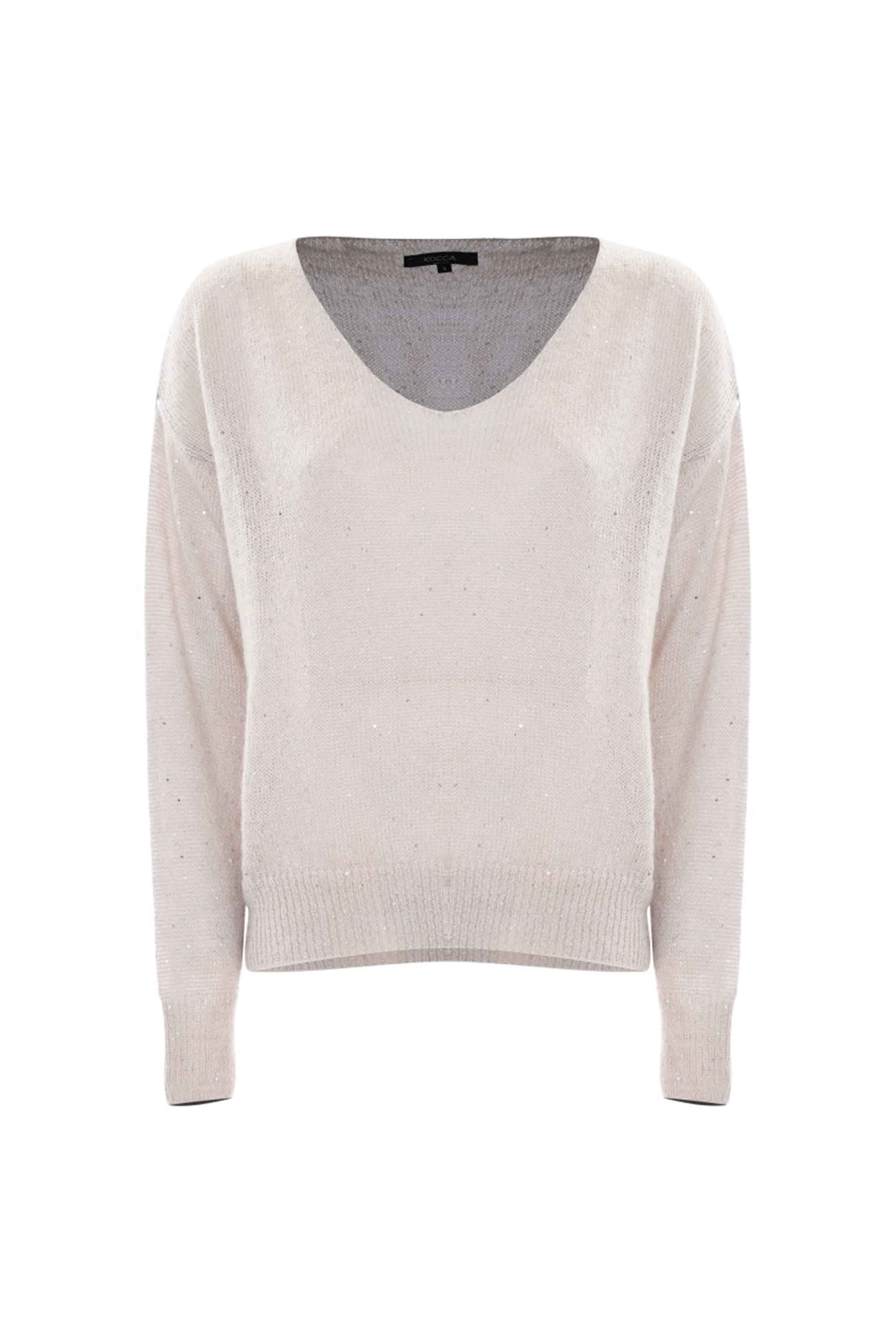 Maglia scollo a V con punti luce - Maglia M/L Iluminada - Image 5