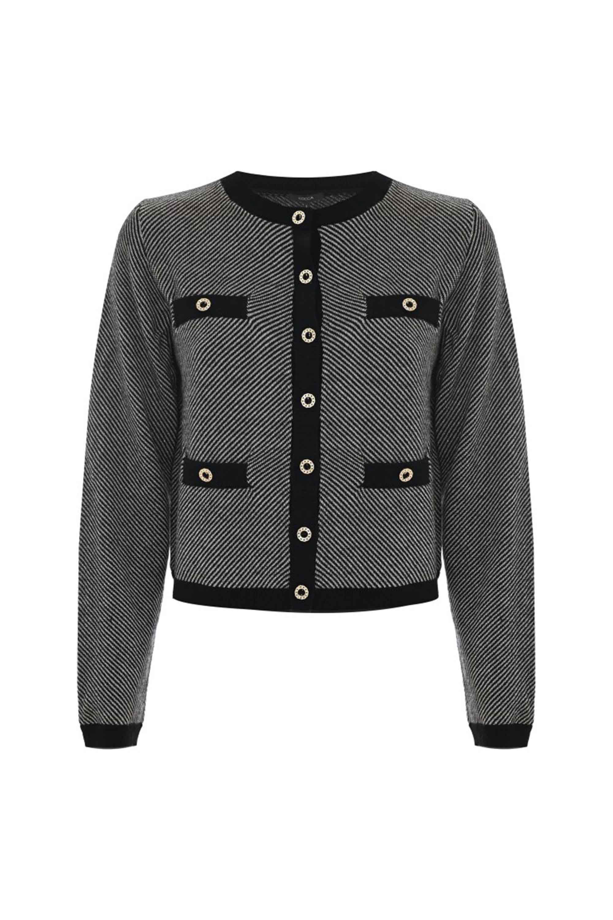 Maglia con tasche e bottoni gioiello - Maglia M/L Eraclide - Image 5