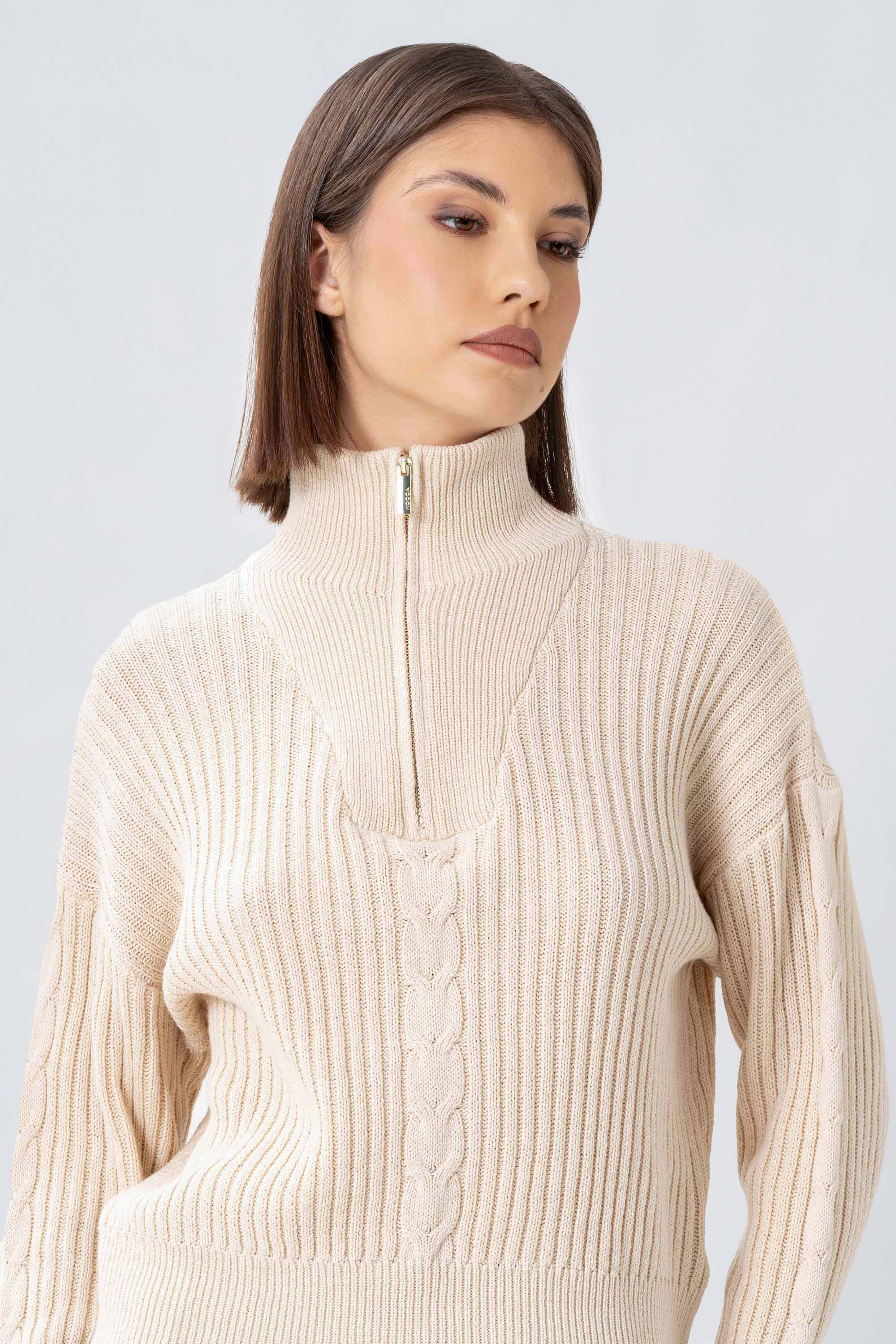 Maglia con zip e colletto - MAGLIA M/L ULIX - Image 3
