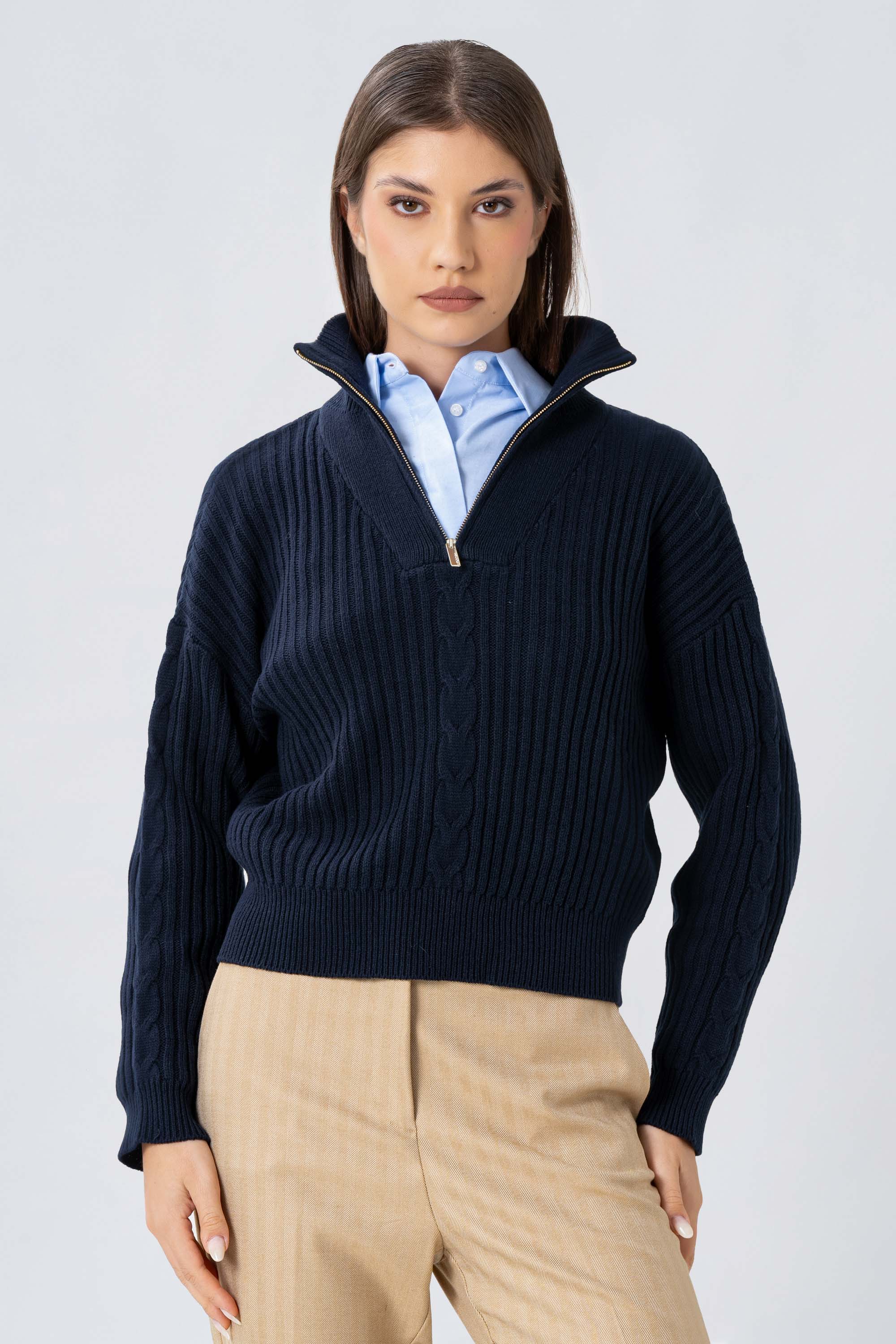 Maglia con zip e colletto - MAGLIA M/L ULIX - Image 5
