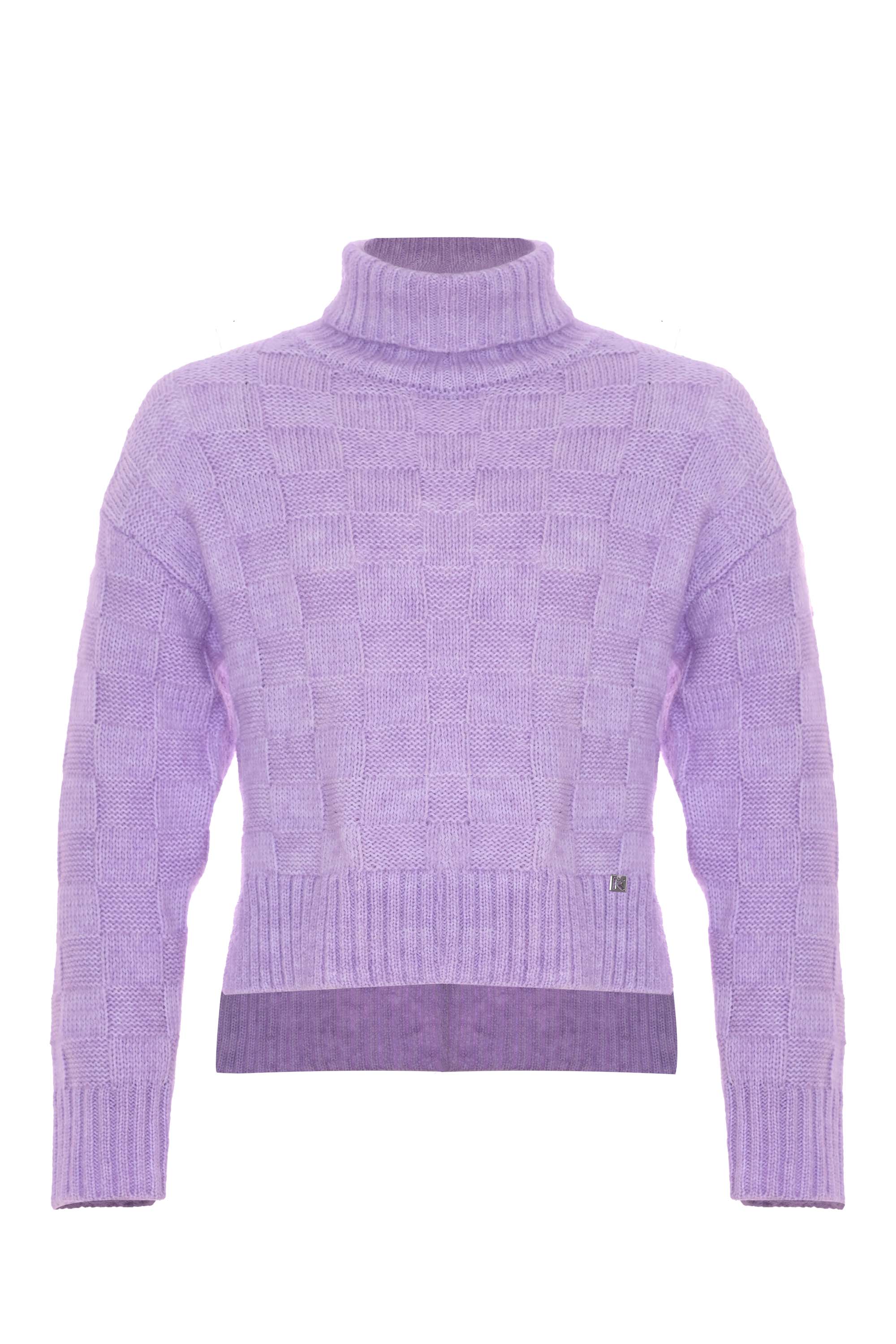 Maglione Lilla a Collo Alto - Maglia M/L BELFIOR