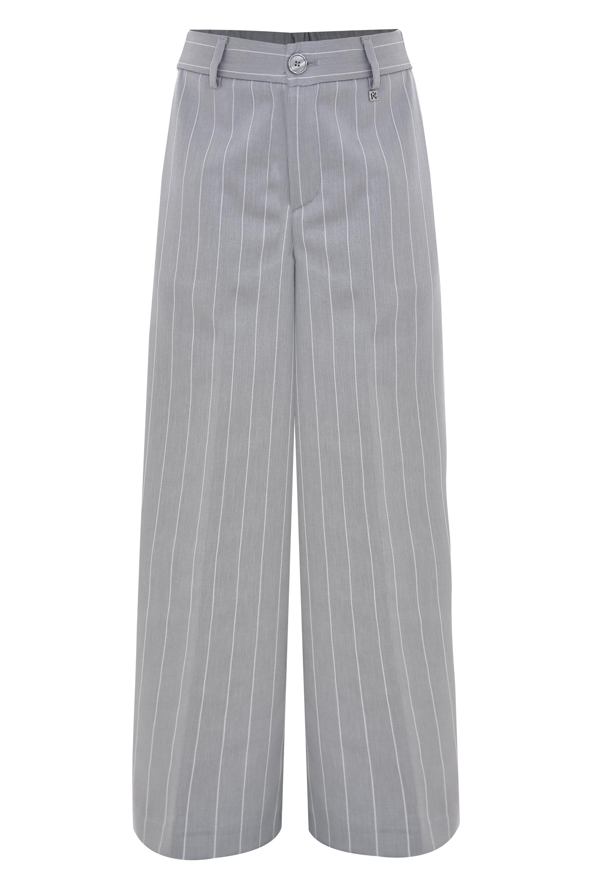 Pantalone ampio fantasia gessata - PANTALONE IVANON