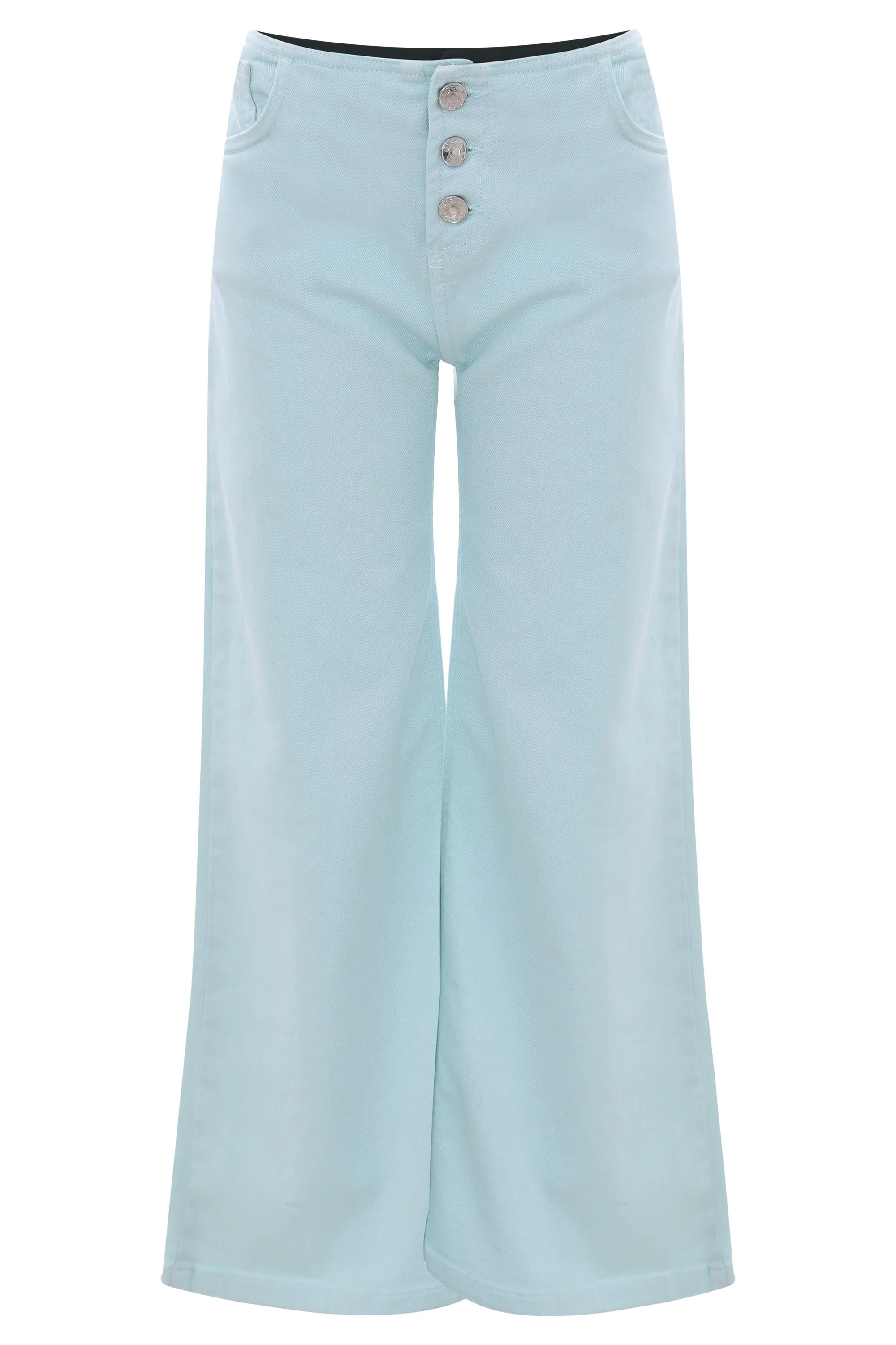 Pantalone con bottoni gioiello - PANTALONE COLOR VALER
