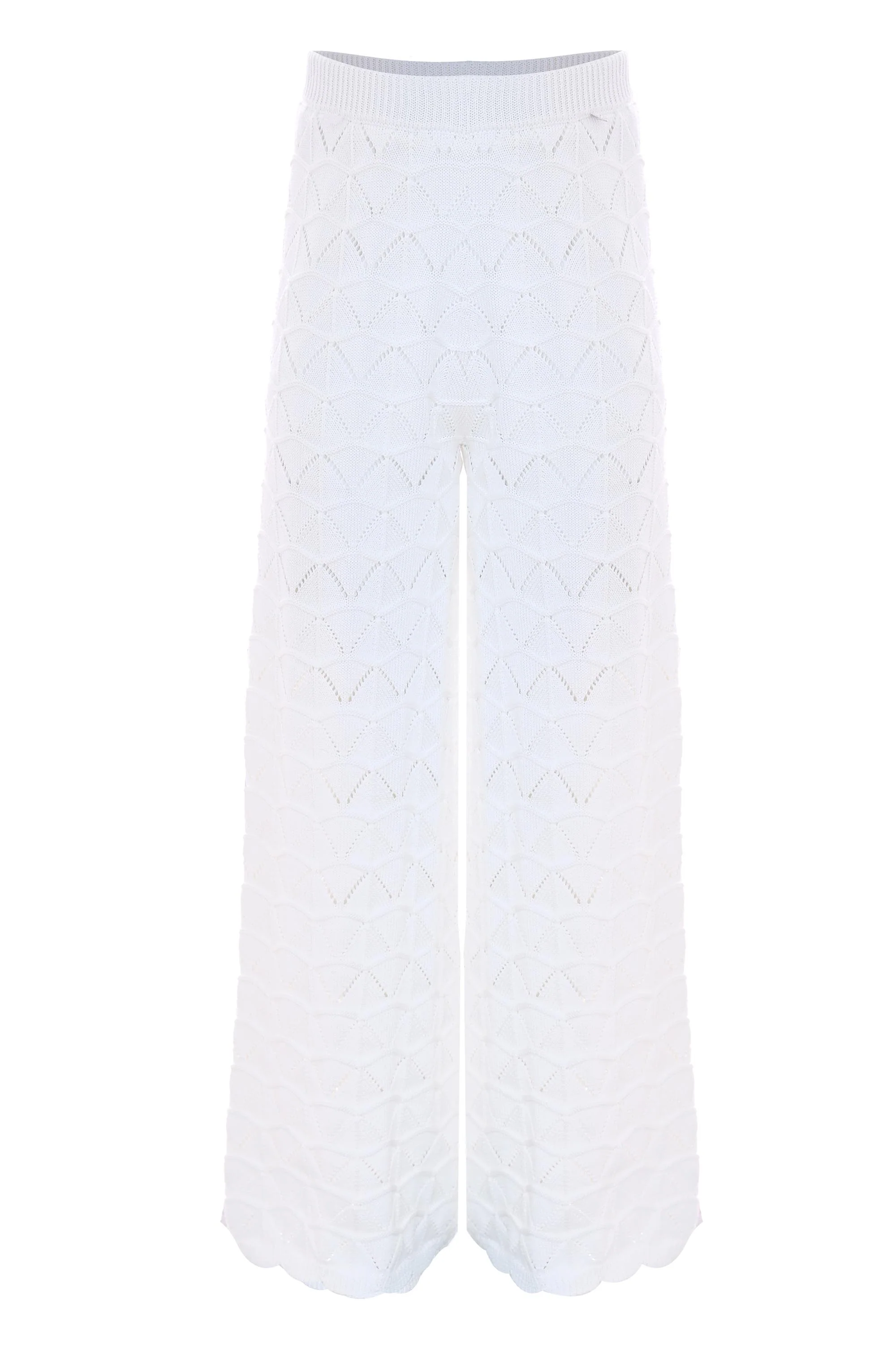 Pantalone in maglia crochet - PANTALONE MAGLIA TULLA