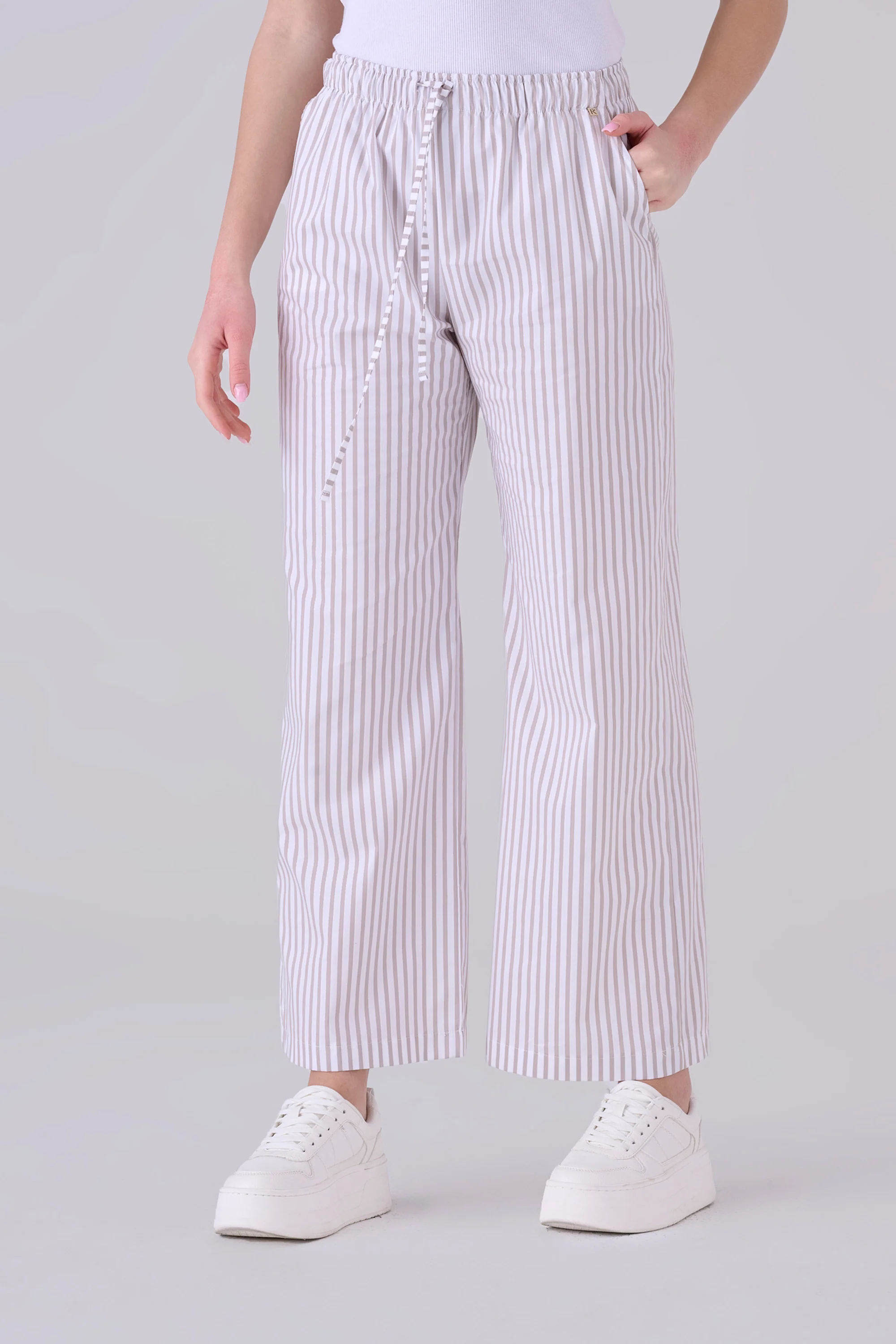 Pantalone a righe con tasche - PANTALONE FASHION MARILYX