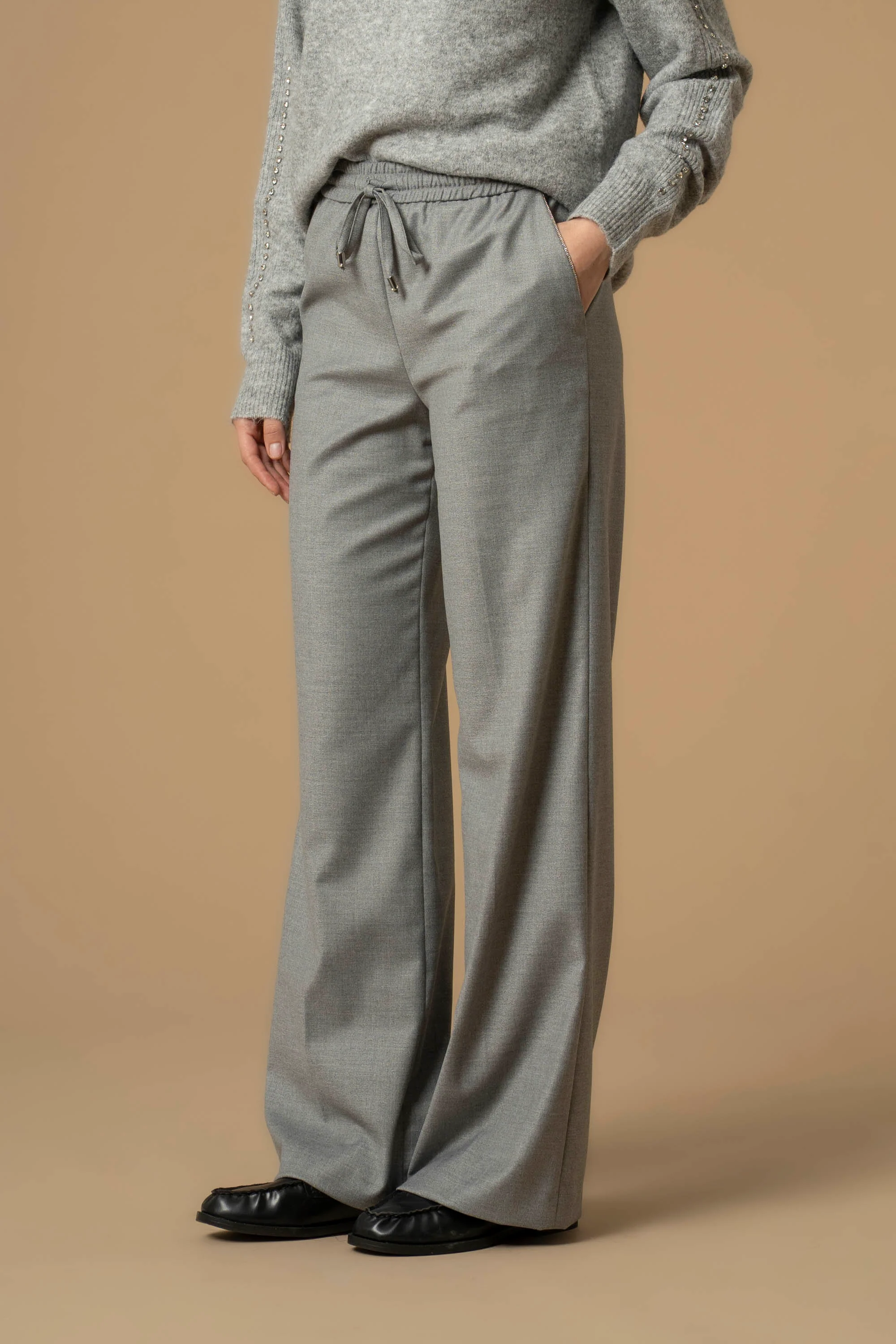 Pantaloni ampi con coulisse - Pantaloni Francisco - Image 3