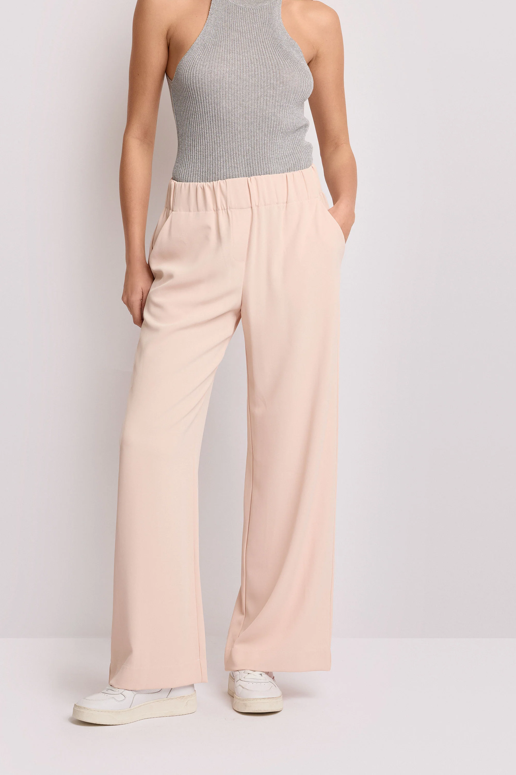 Pantaloni ampi con elastico in vita - Pantalone NATELLE