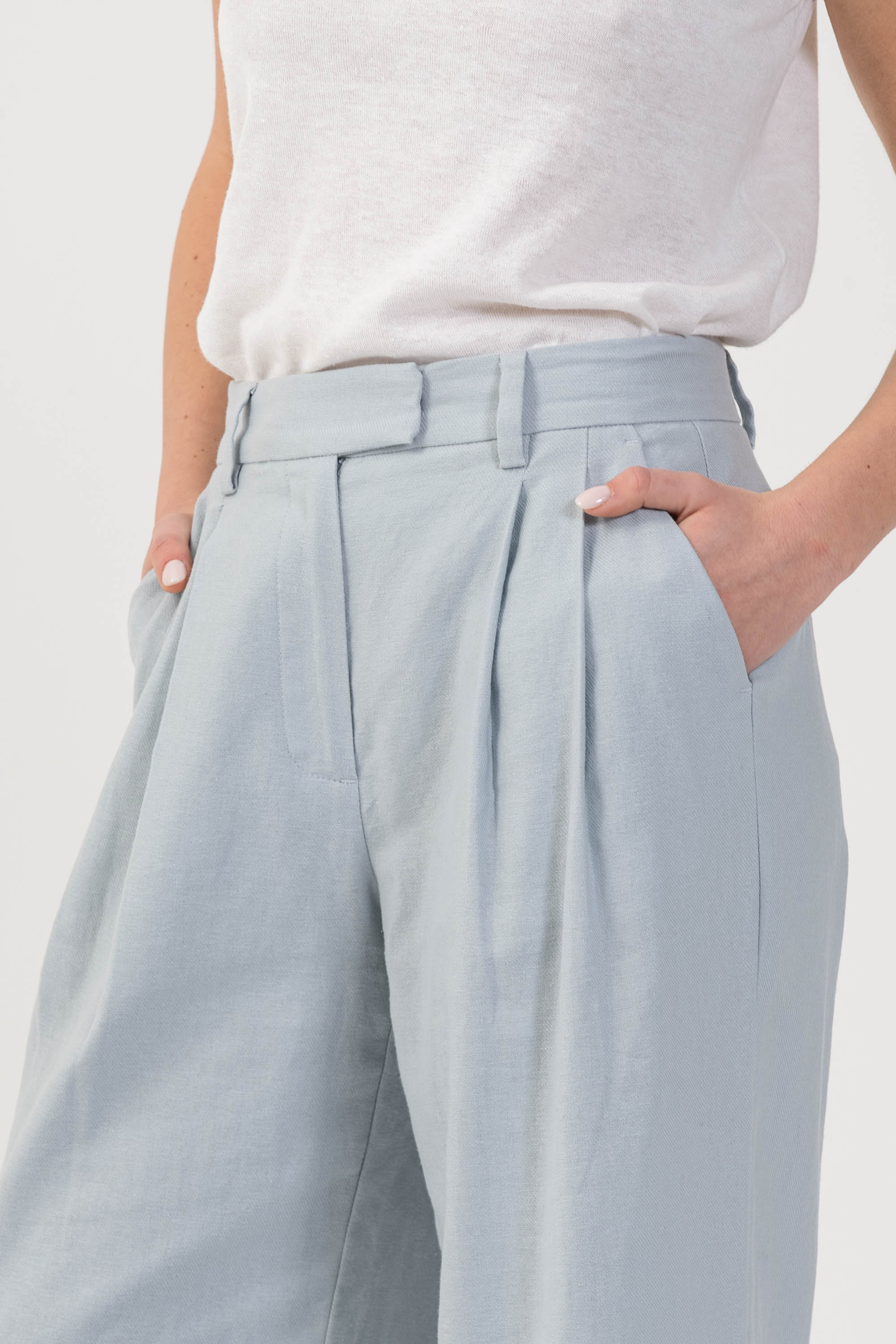Pantaloni ampi sartoriali con pinces - PANTALONE FASHION YAKOX - Image 7