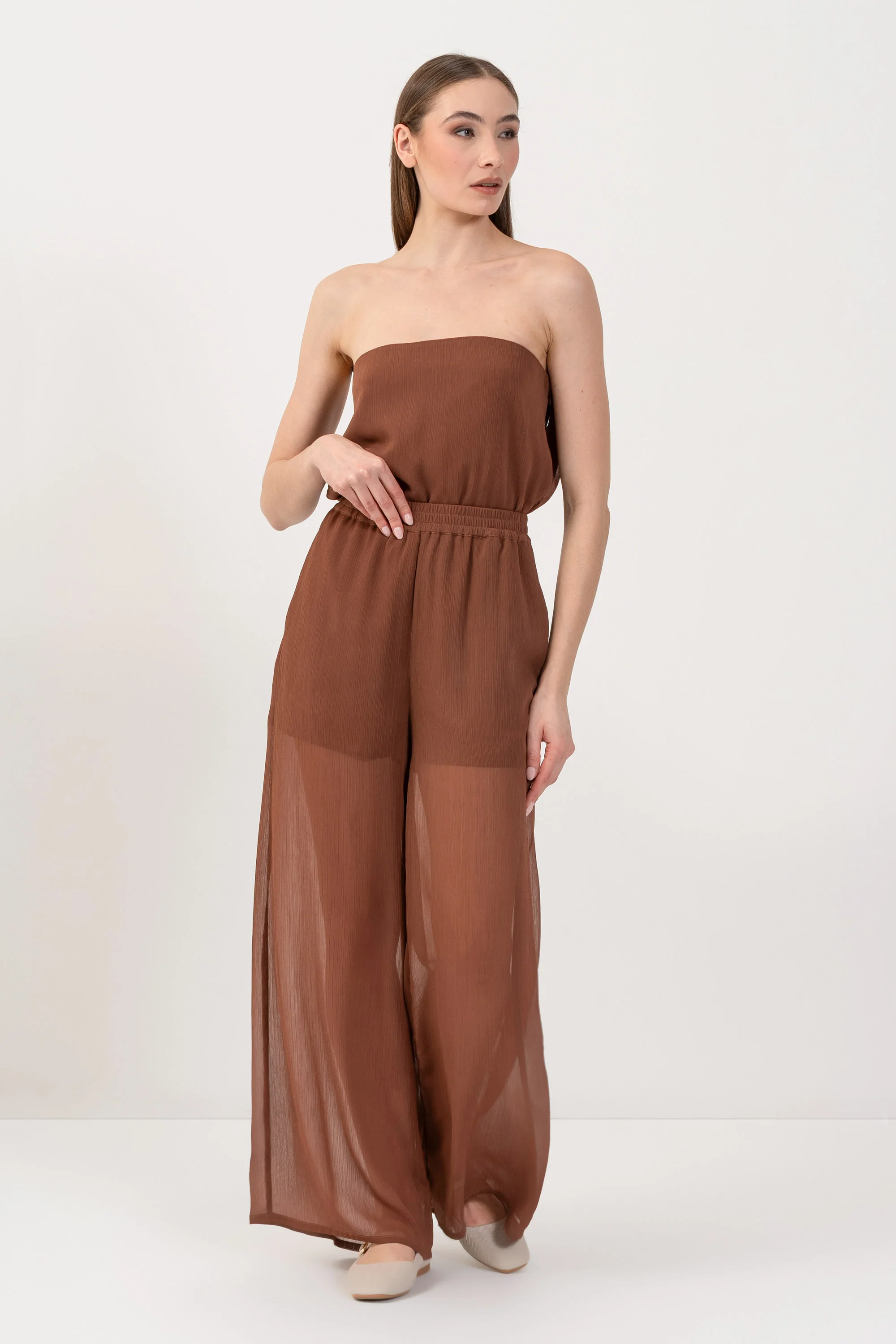 Pantaloni ampi see-through - PANTALONE FASHION HAMANX - Image 6