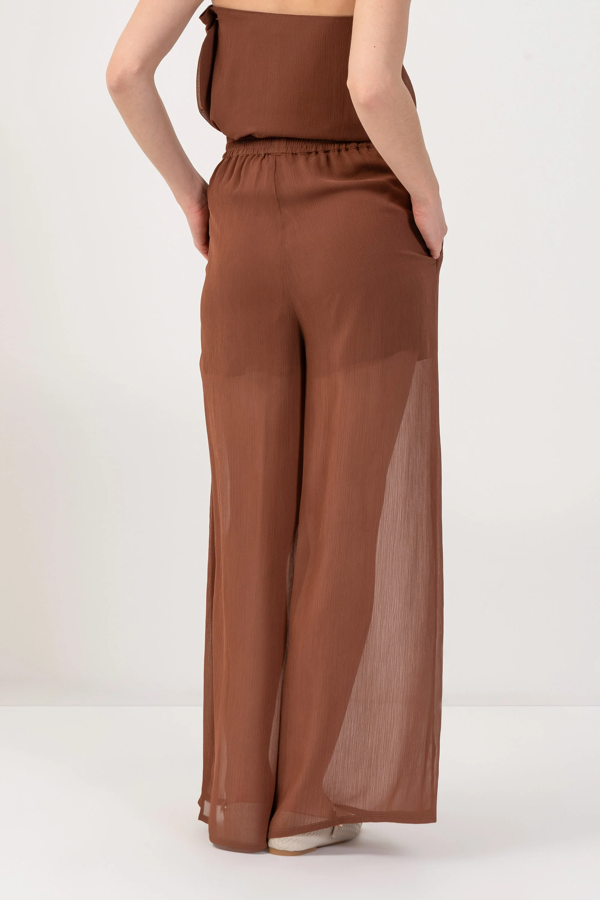 Pantaloni ampi see-through - PANTALONE FASHION HAMANX - Image 8