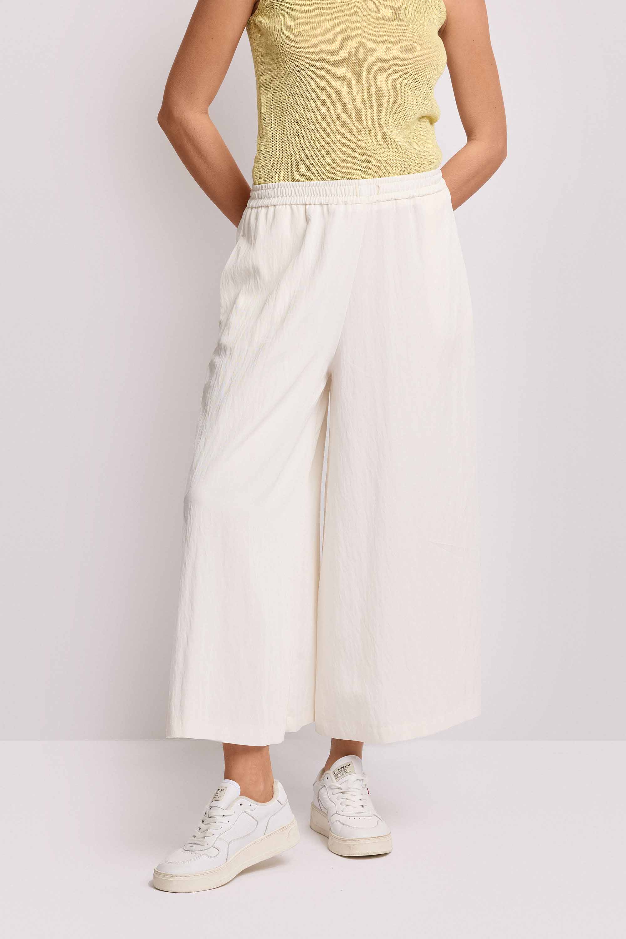 Pantaloni ampi con vita elasticizzata - PANTALONE NEVAEH