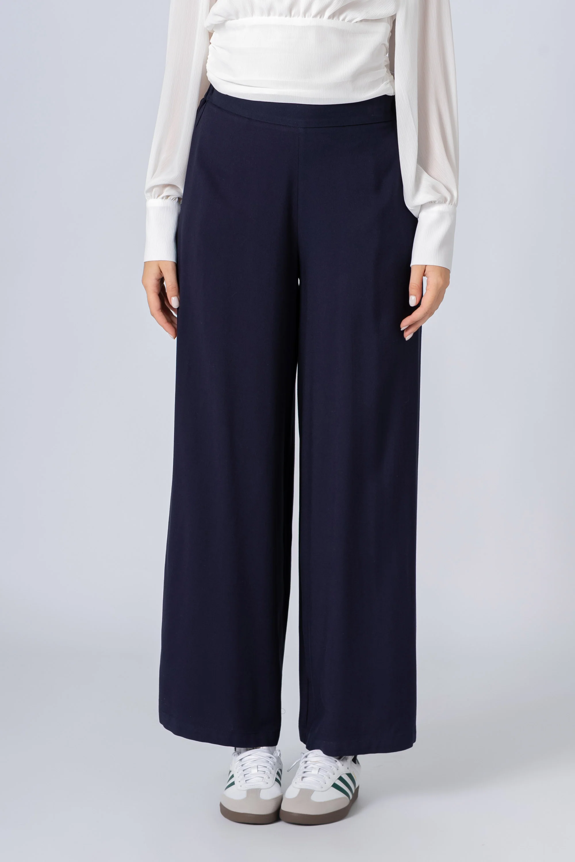 Pantaloni ampi con vita regolare - PANTALONE FASHION ROSSINX